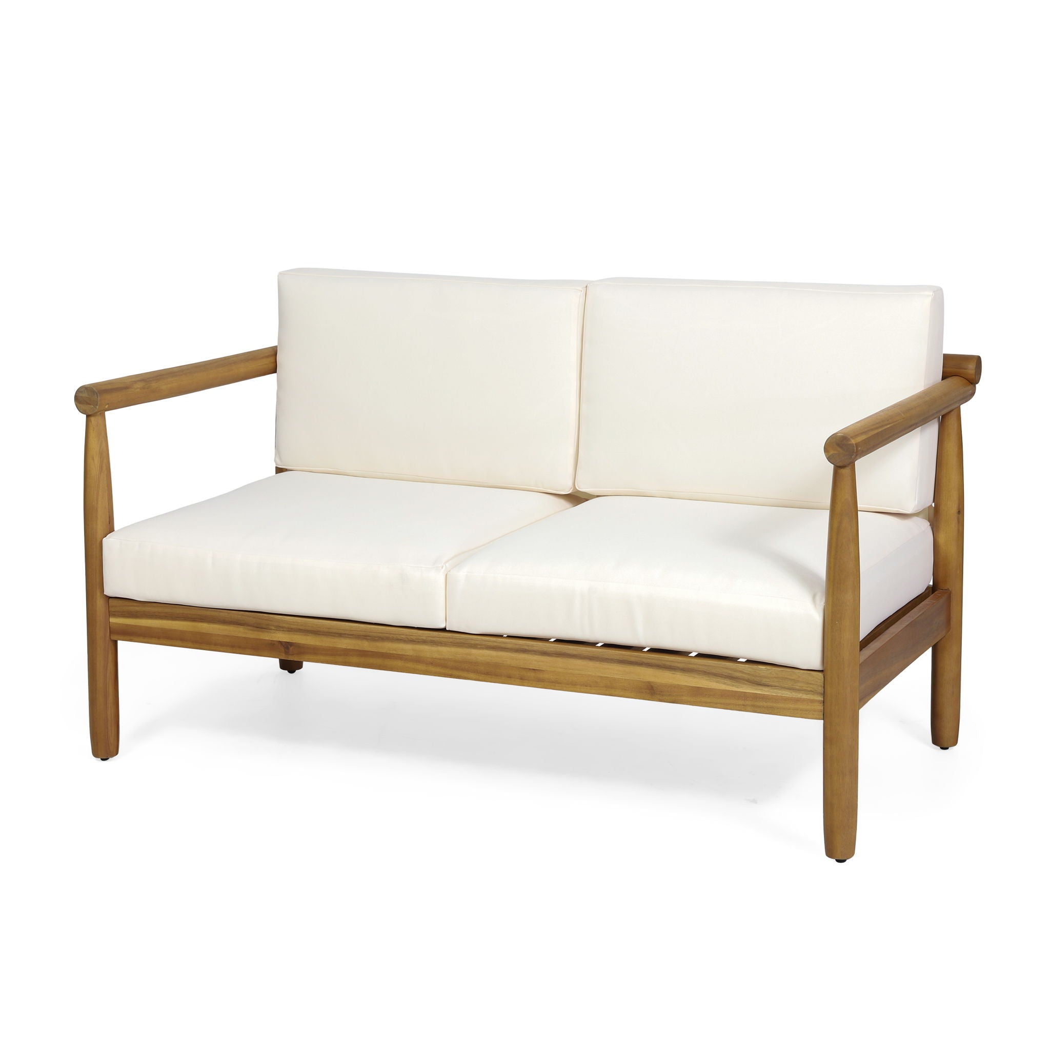 Outdoor Seating Set With Coffee Table And Loveseat - Teak
