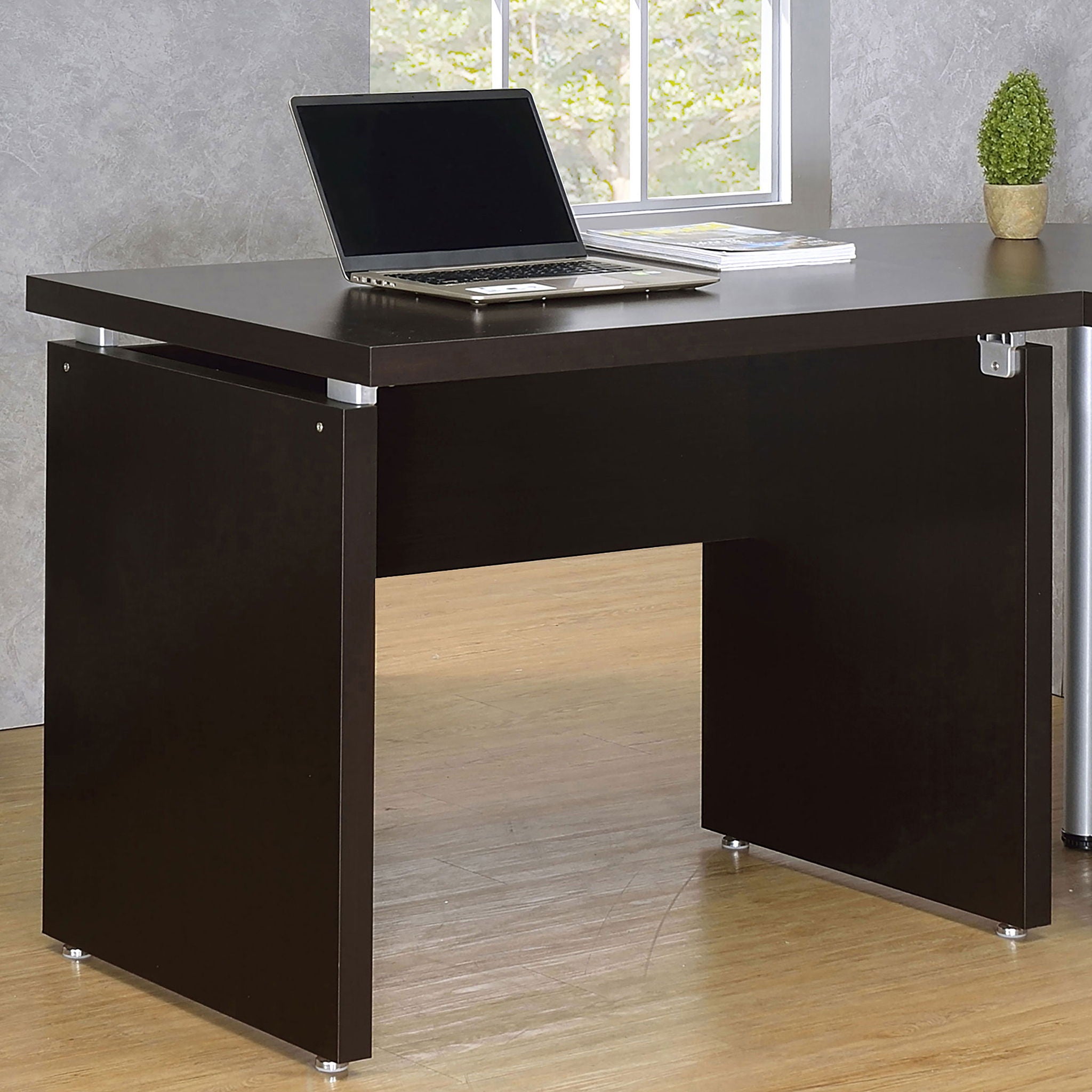 Extension Desk With Floating Top Design - Brown