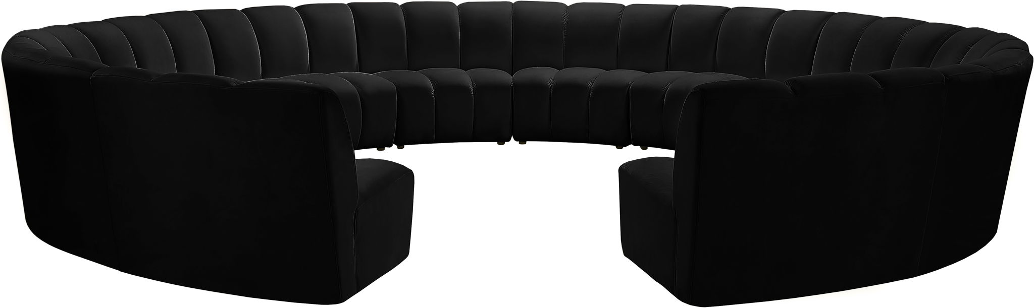 Infinity - 12 Piece Velvet Modular Sectional