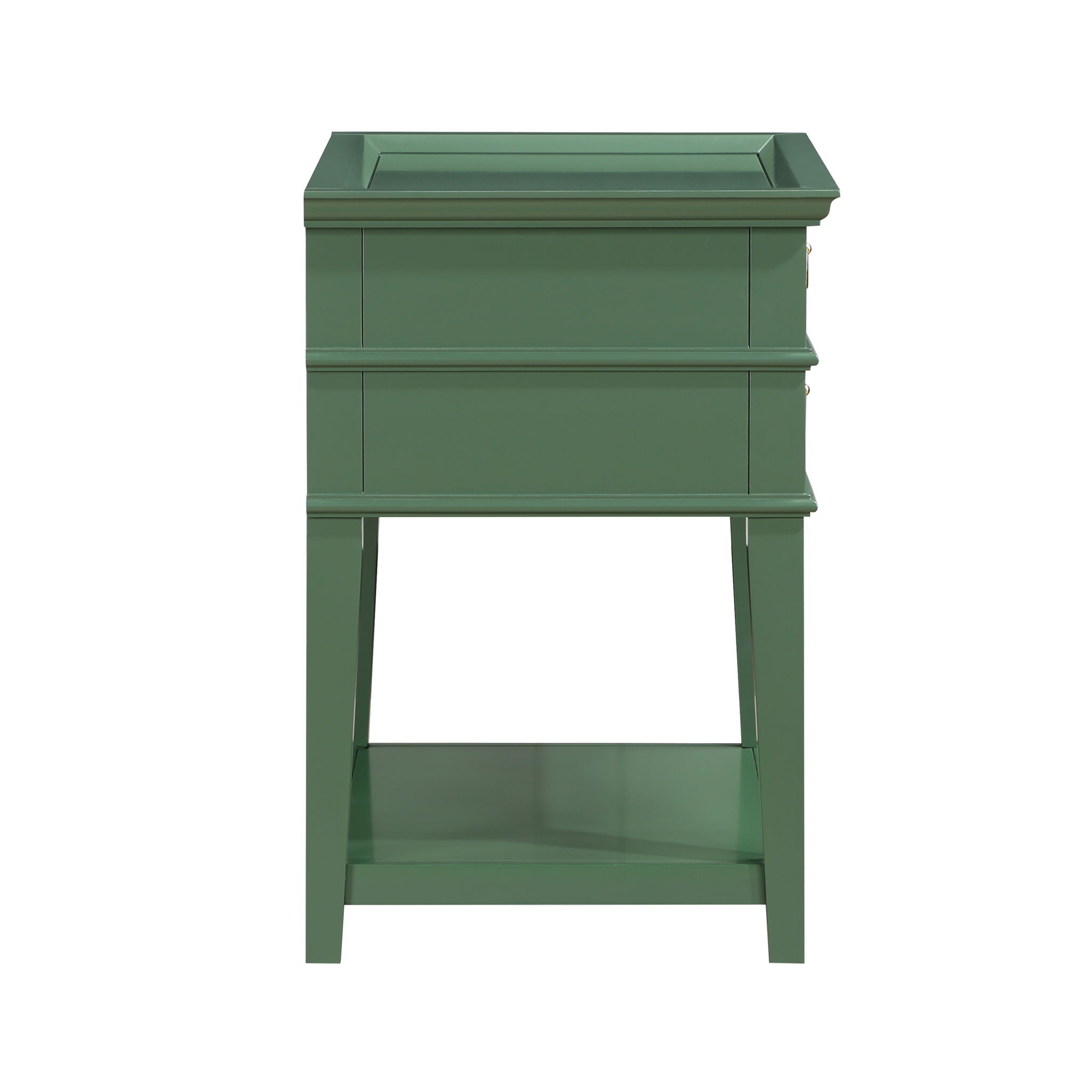 Carmona - 2 Drawer Tray Top Nightstand Pulls