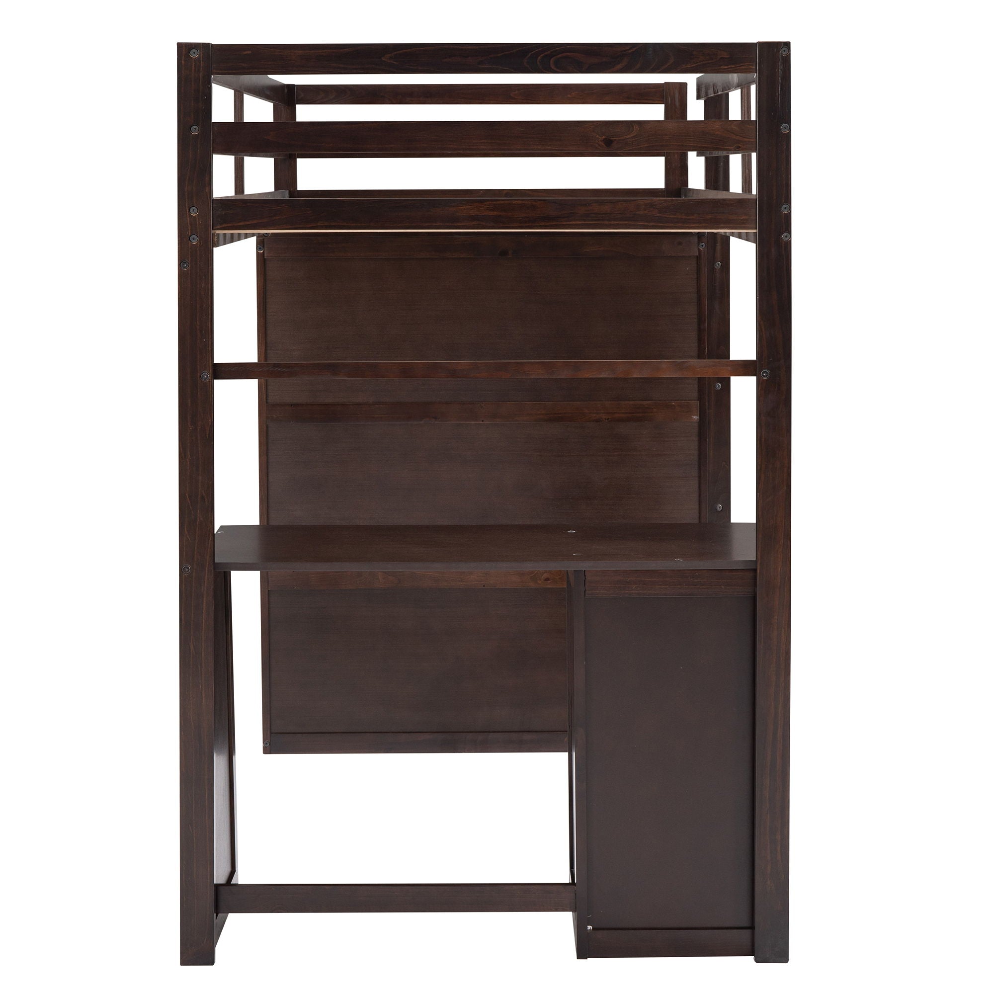 Loft Bed With Drawers, Desk, And Wardrobe