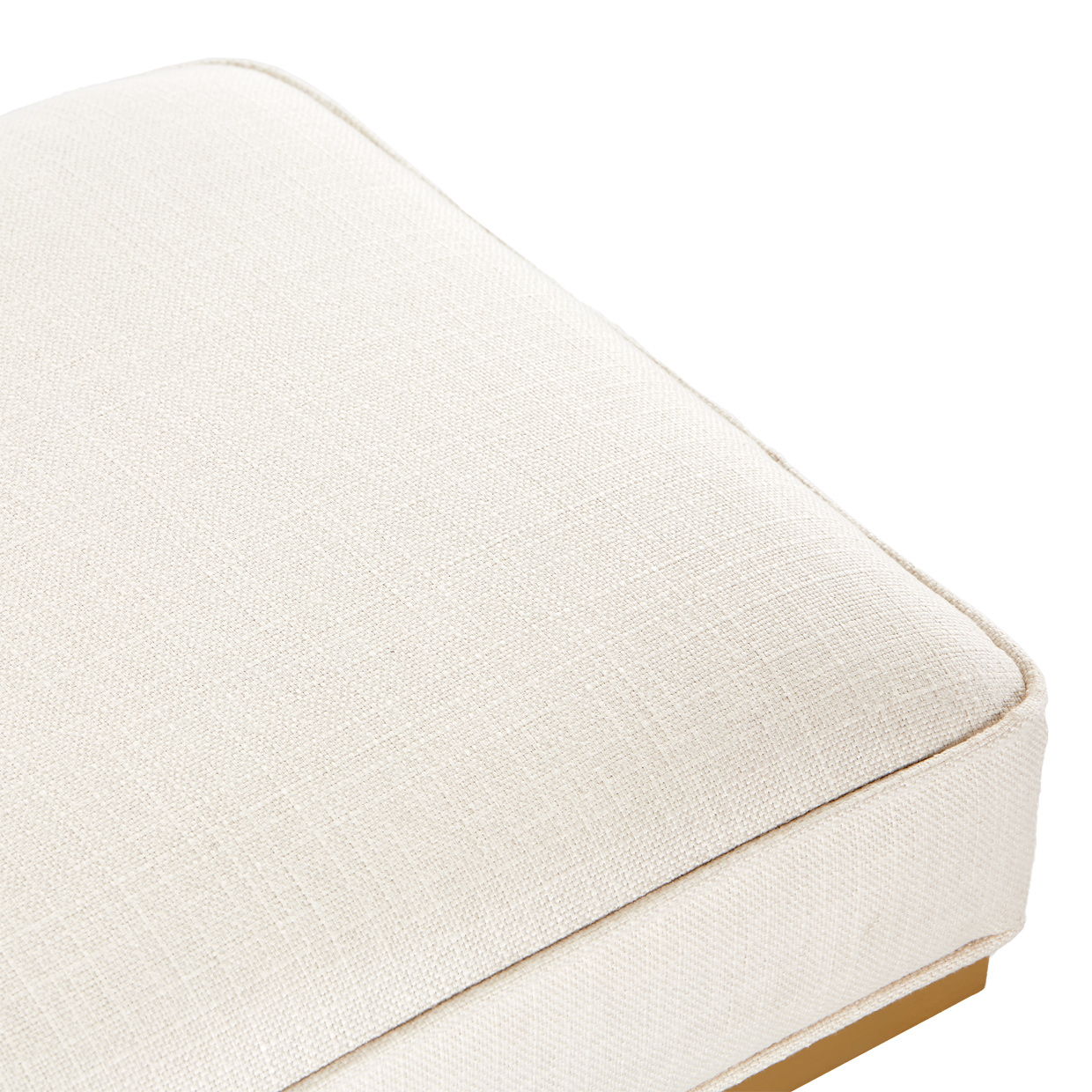 Belmont Place - Bed Bench - White / Gold