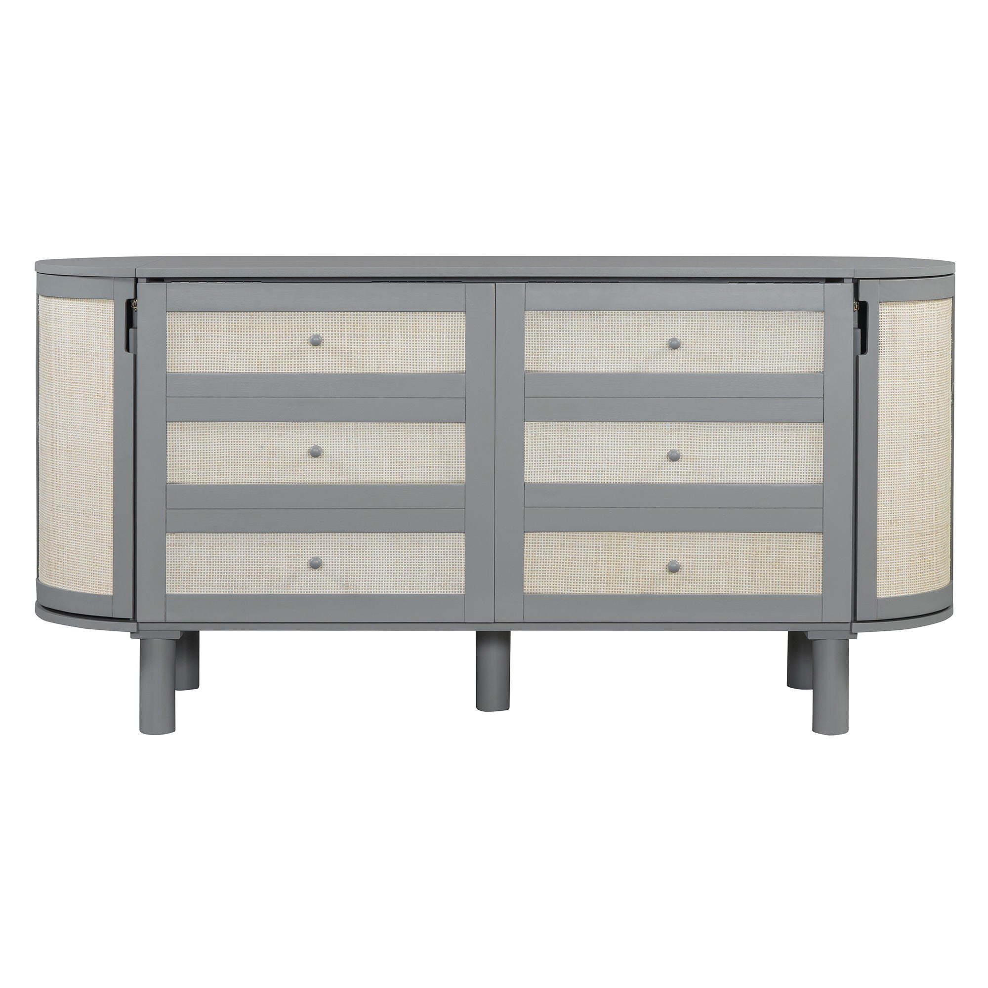 Murphy Bed With Hidden Storage & Modern Woven Design