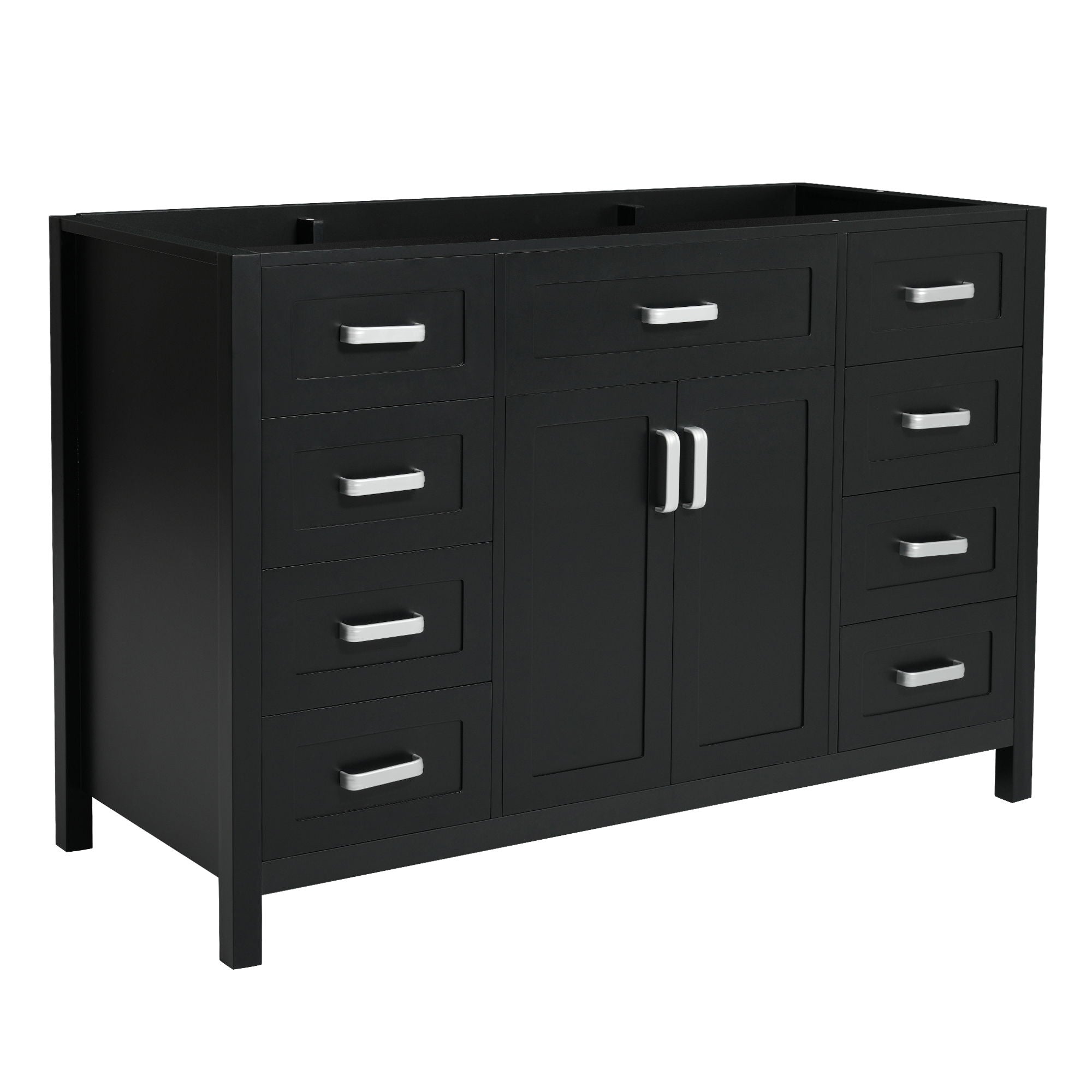 Bathroom Vanity Cabinet Only With 2 Soft Close Doors And 8 Drawers