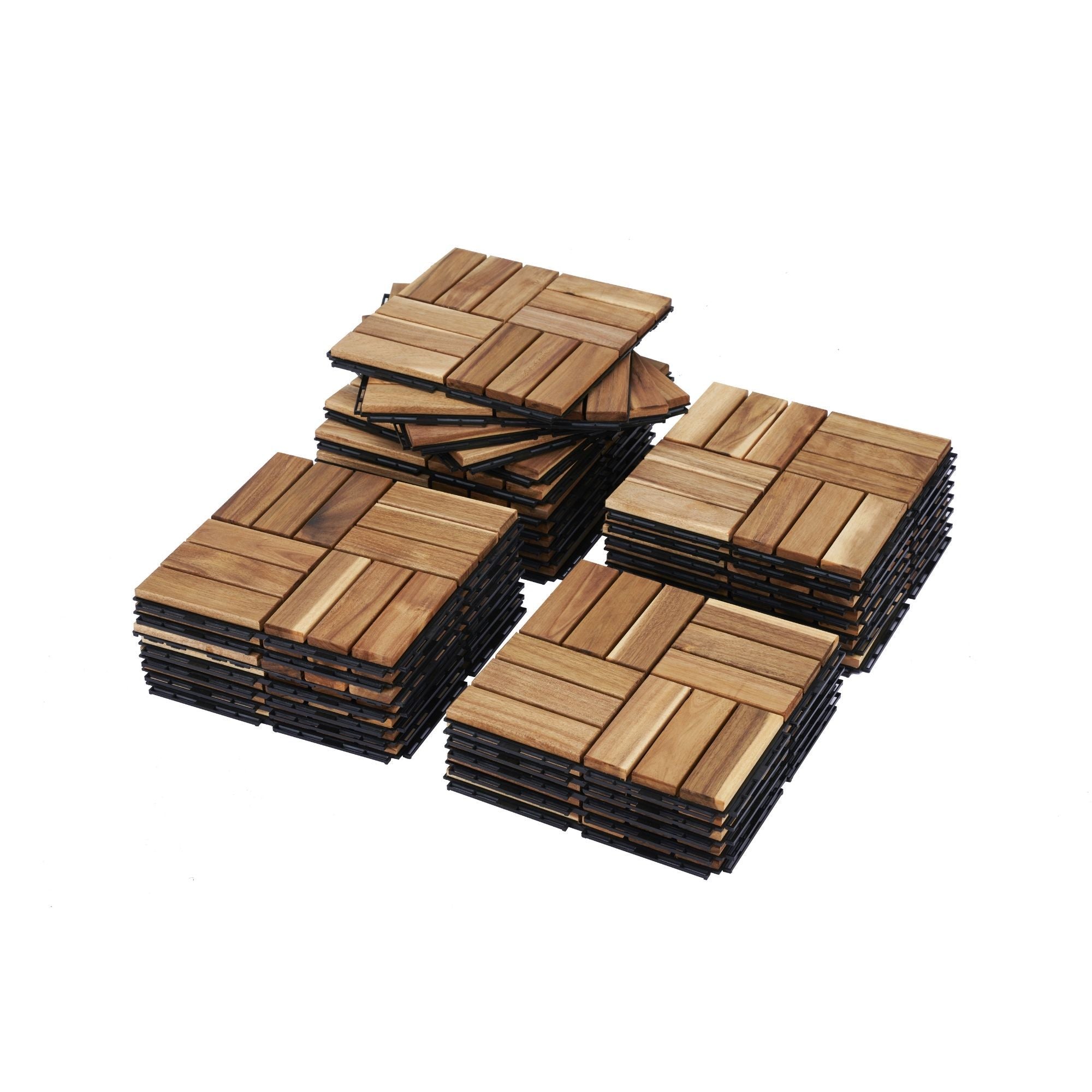 12" X 12" Interlocking Deck Tiles Checker Pattern