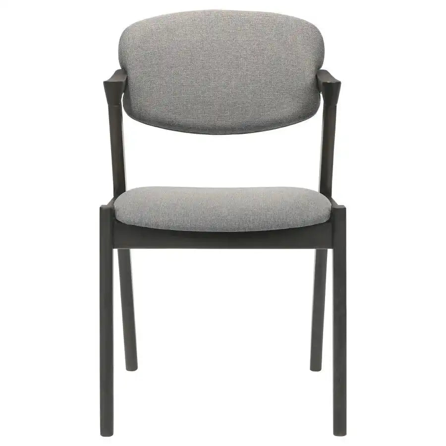 Stevie - Padded Wood Dining Arm Chair (Set of 2) - Black