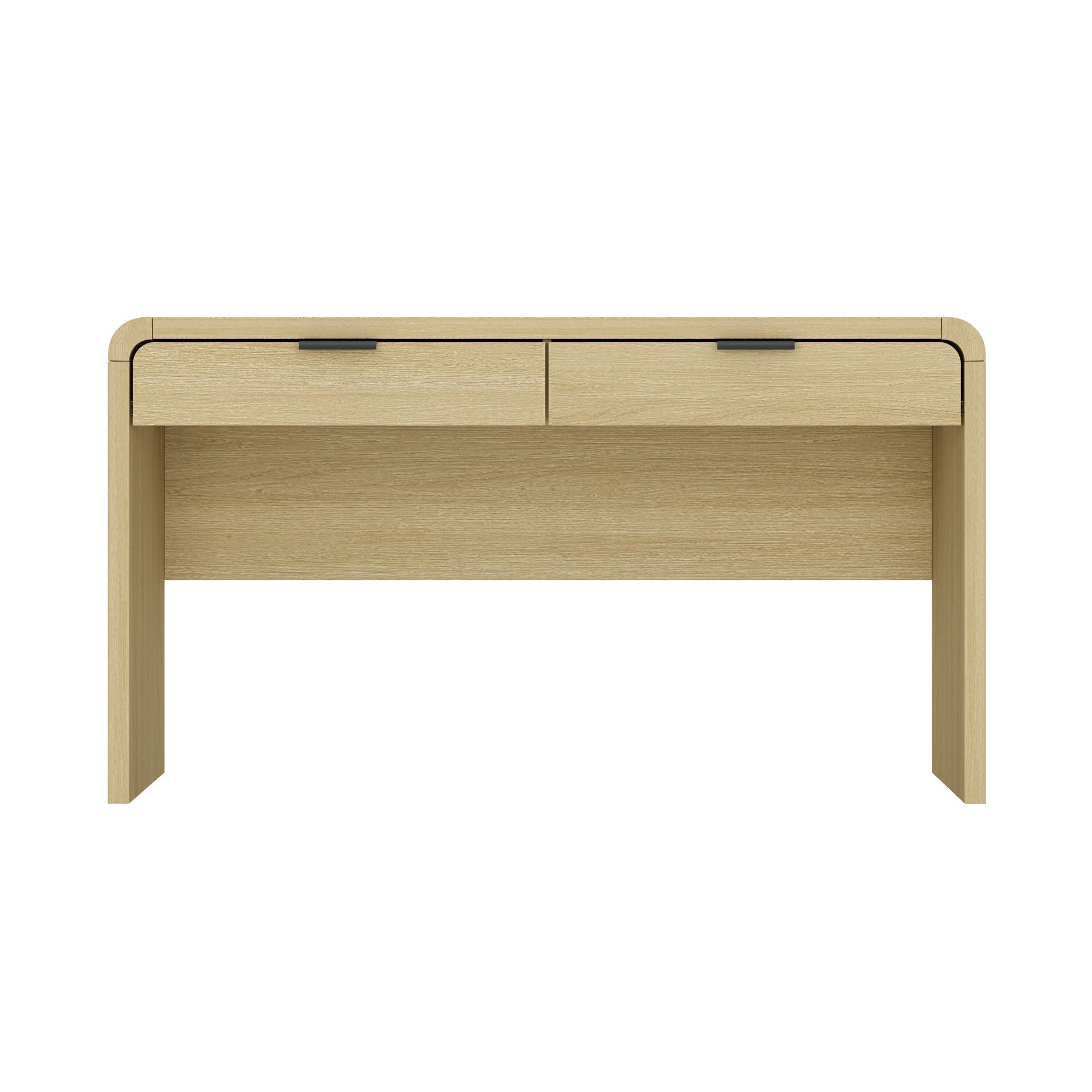 Grace - Office Desk & 2 Drawers - Oak
