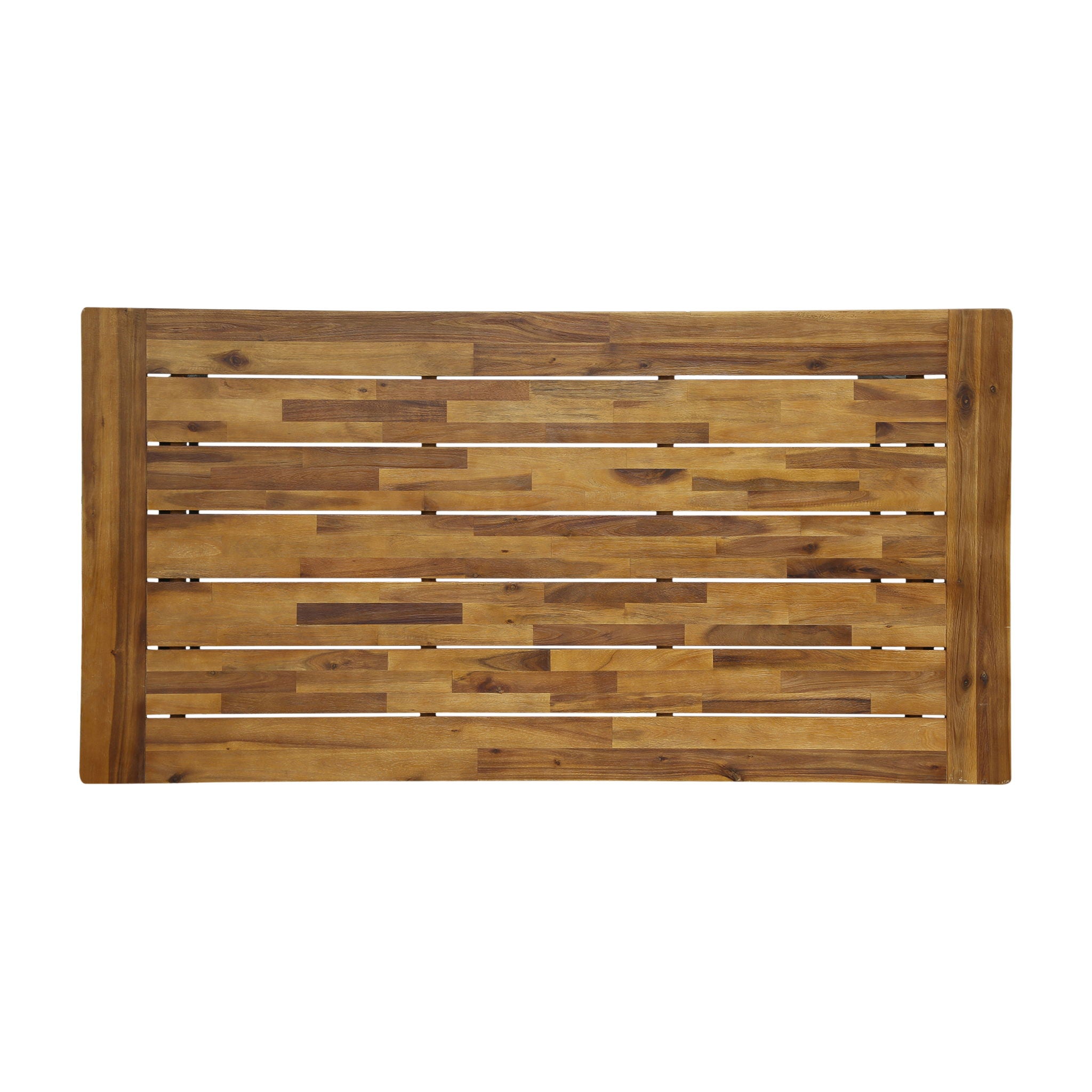 7 Pieces Modern Outdoor Dining Set With Acacia Wood Table And Chairs