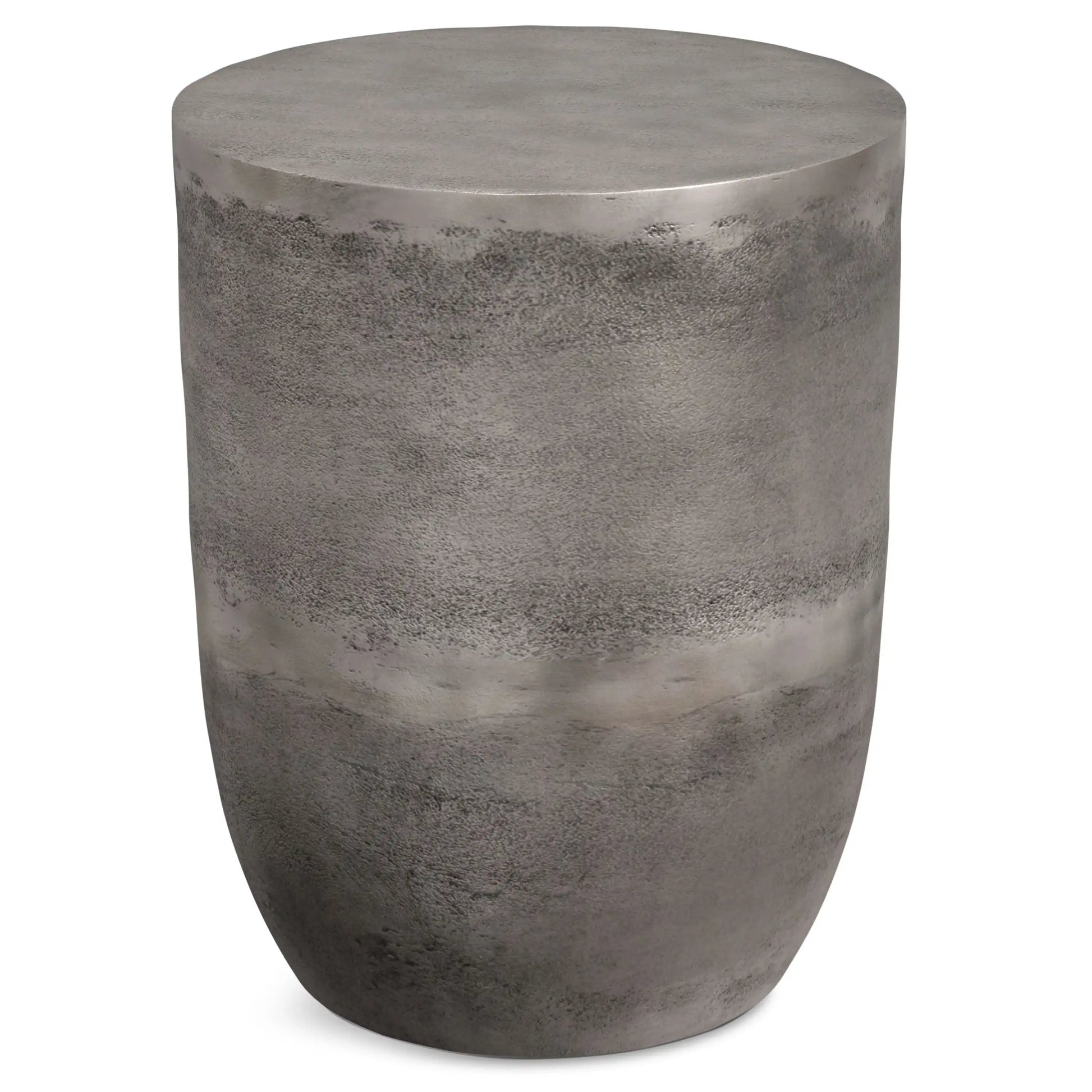 Morris - Metal Accent Table - Antique Silver - Best Buy Furniture