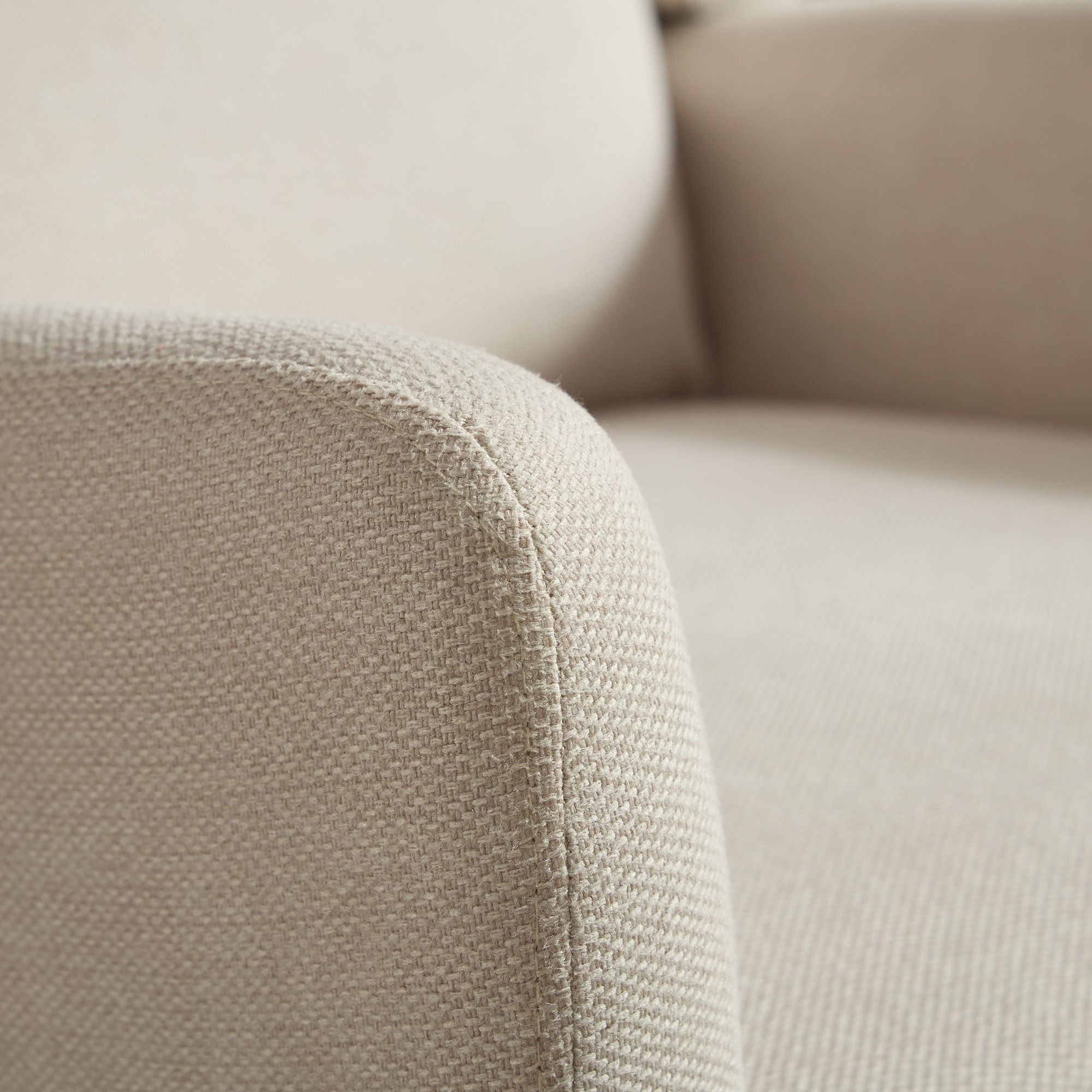 Wide Modern Accent Chair With Wood Legs For Living Room