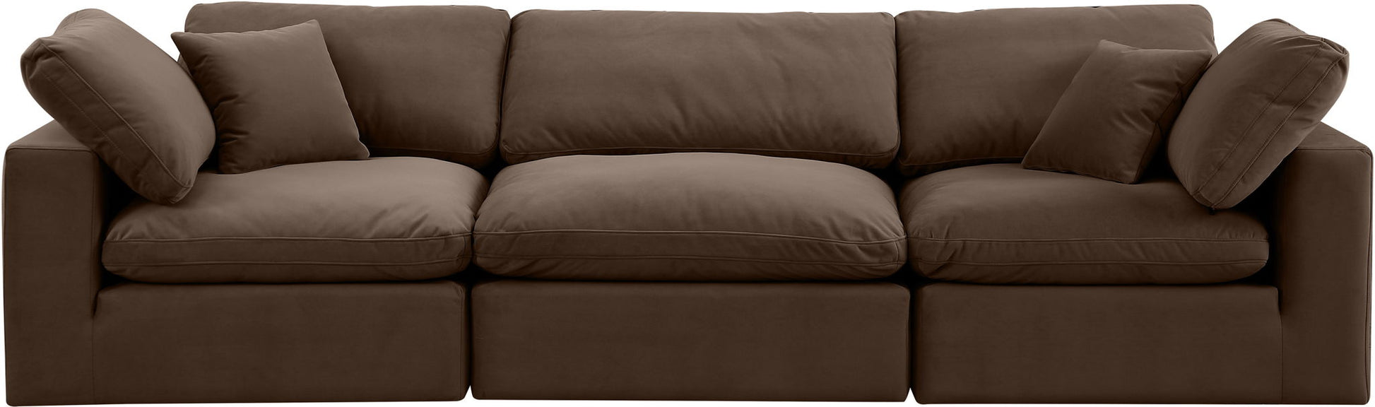 Comfy - Velvet Modular Sofa 3 Seats - Best Buy Furniture