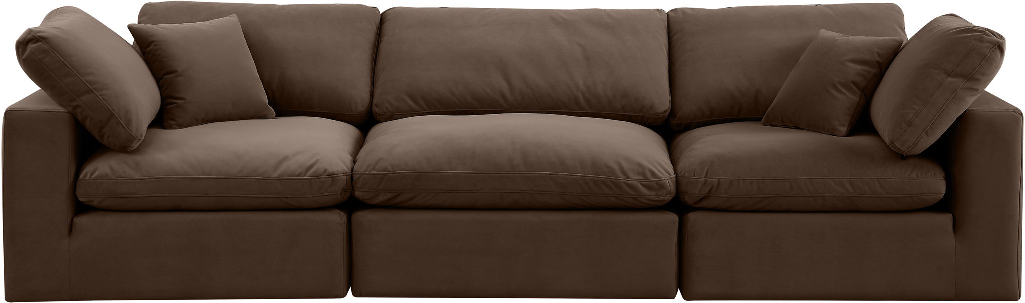 Comfy - Velvet Modular Sofa 3 Seats - Best Buy Furniture