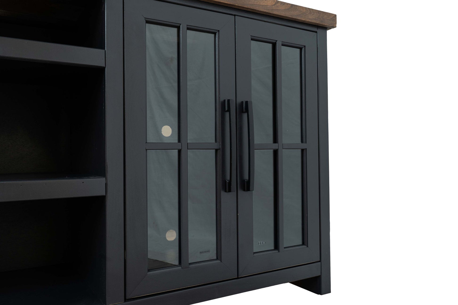 Essex - TV Stand Console For TVs Up To 100" - Black, Whiskey - Best Buy Furniture