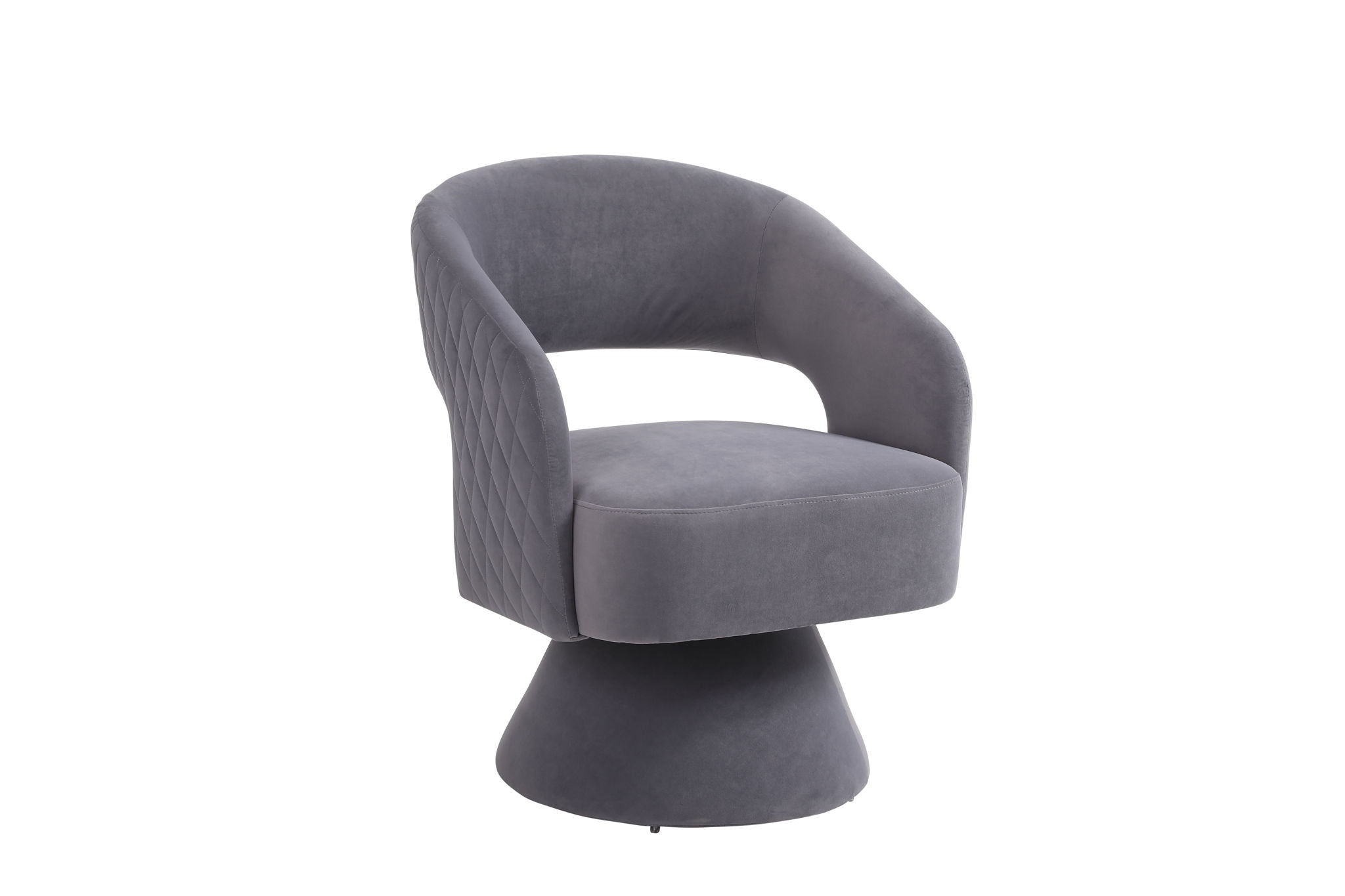 Round Barrel Swivel Accent Chair Armchair For Living Room