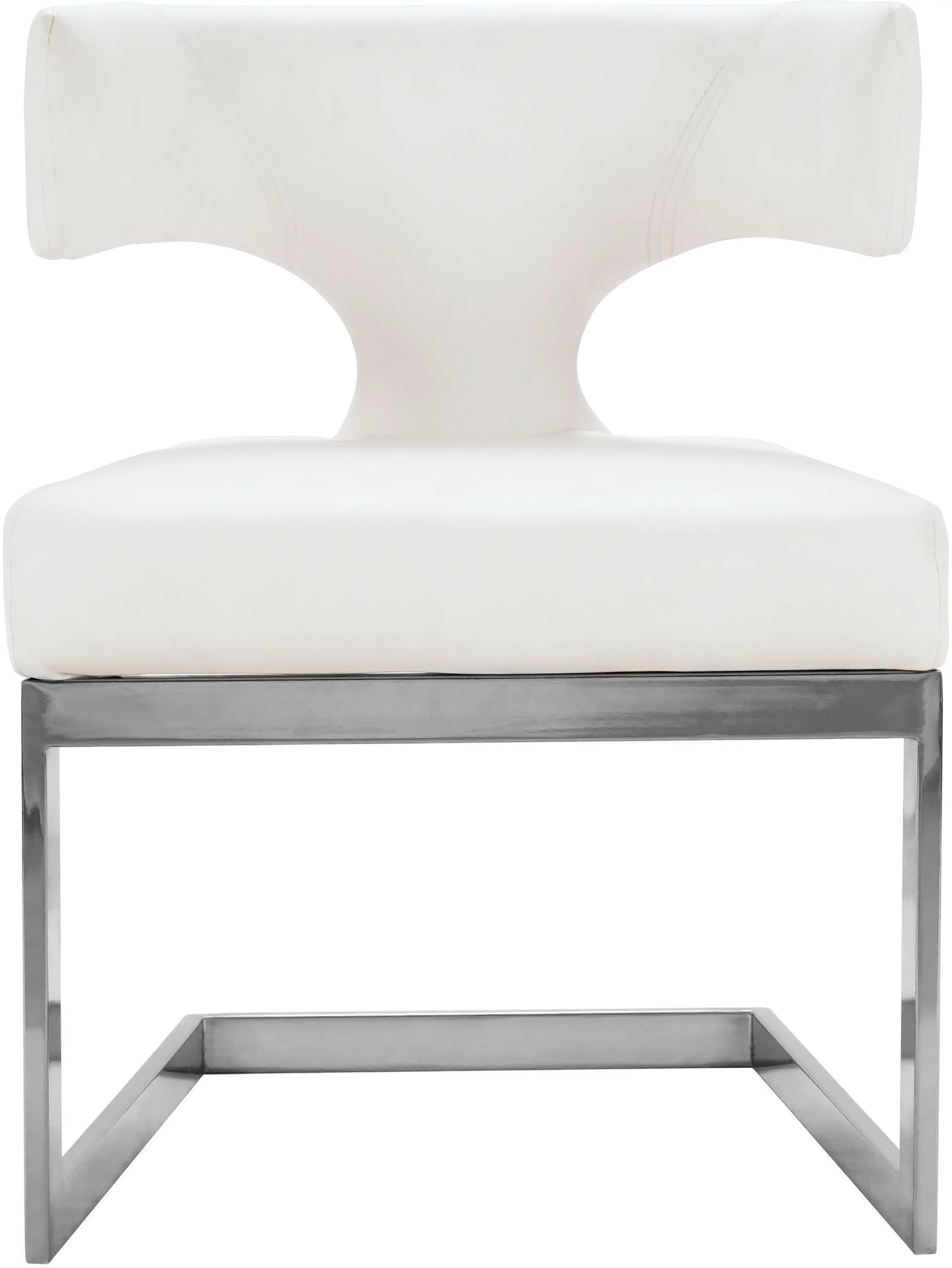 Alexandra - Dining Chair with Chrome Legs