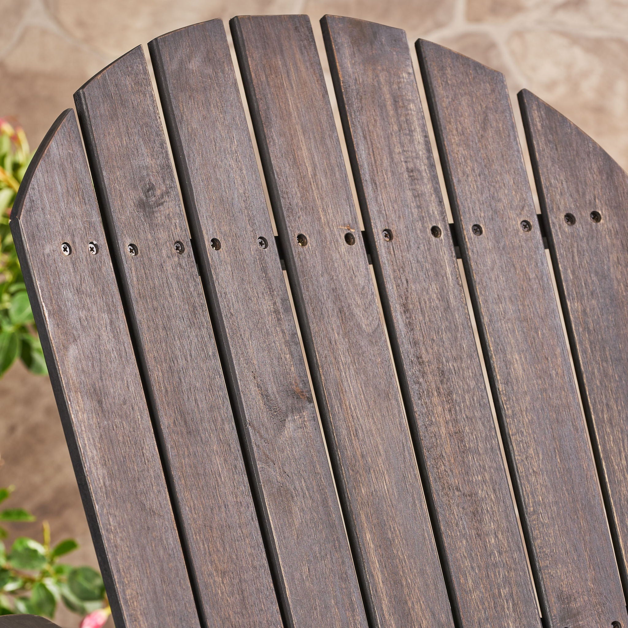 Outdoor Adirondack Rocking Chair With Hand Crafted Details