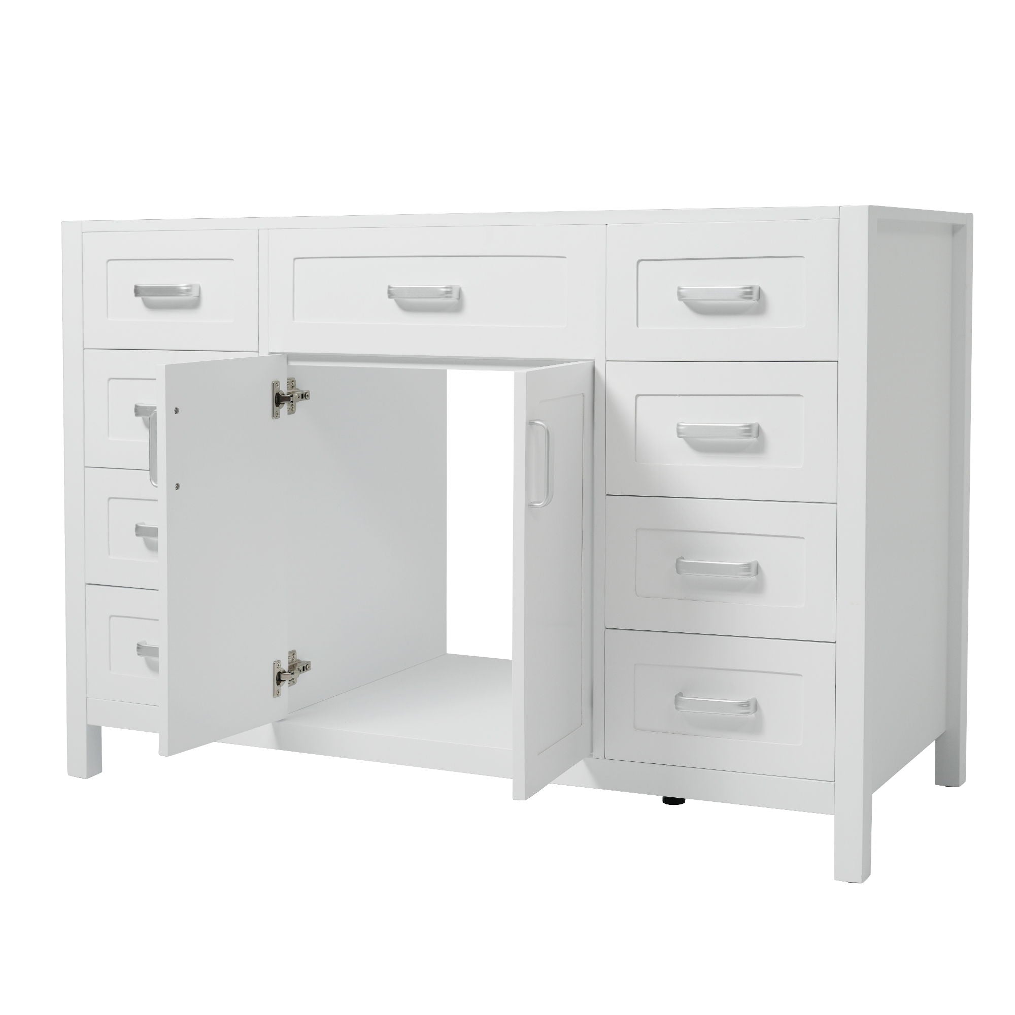 Bathroom Vanity Cabinet Only With 2 Soft Close Doors And 8 Drawers