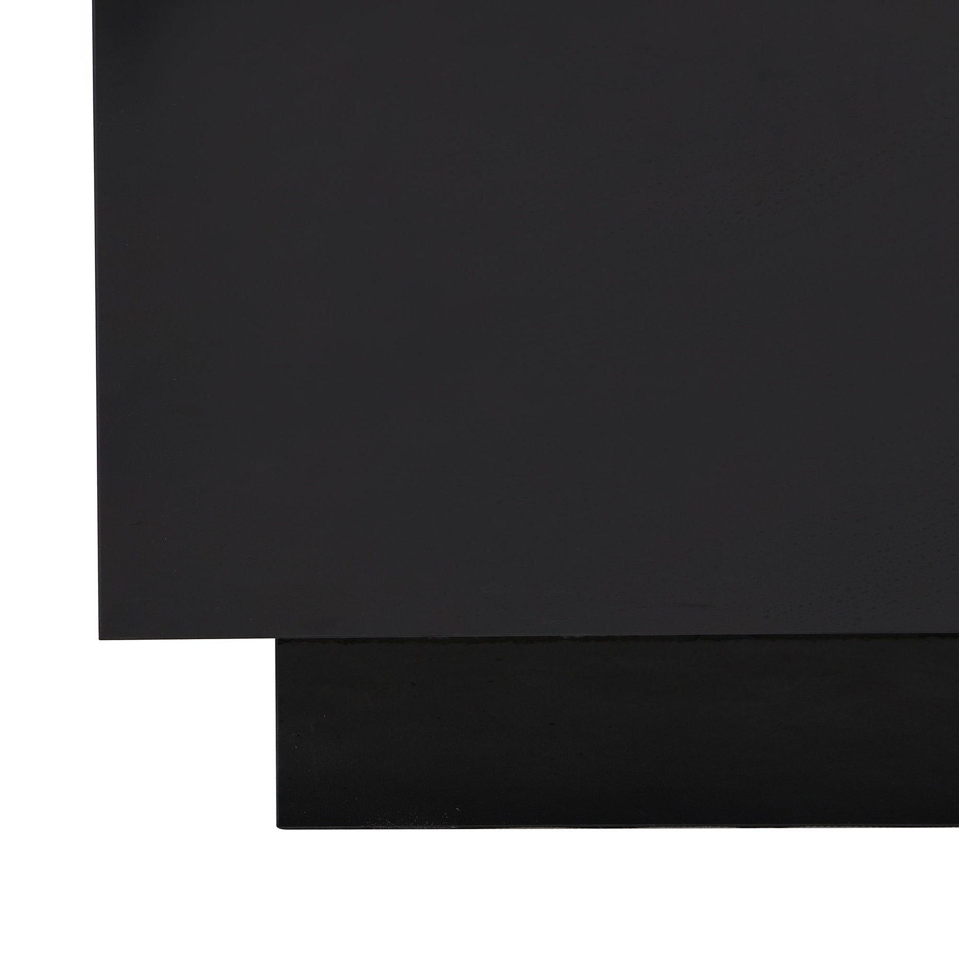 Square High Glossy Coffee Table With 16 Color Led Strip Lights, Modern Center Table With 5Mm Frosted Tempered Glass Top For Living Room - Best Buy Furniture