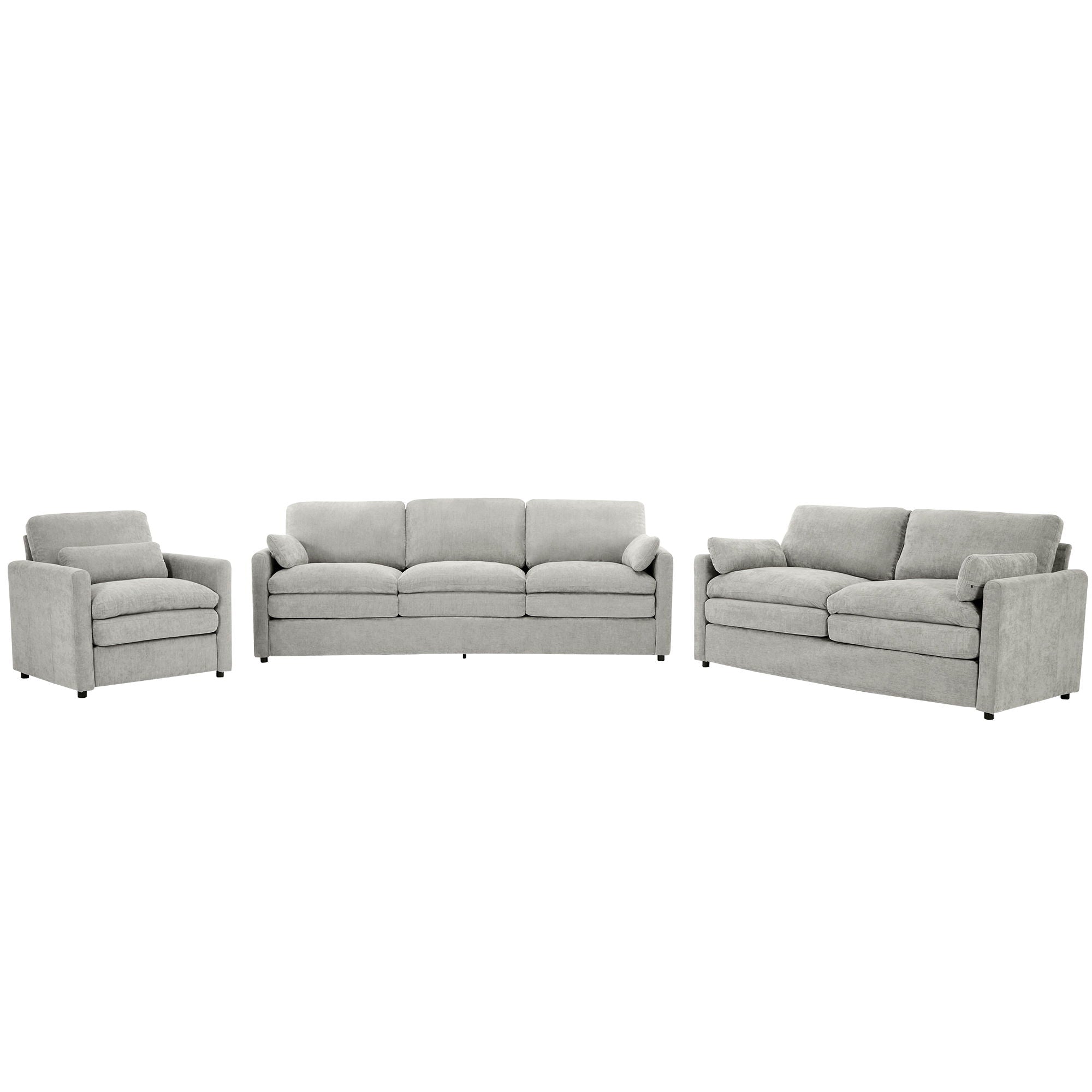 Cozy Sofa Set Oversized Comfy Cloud Sofa With Double Cushion