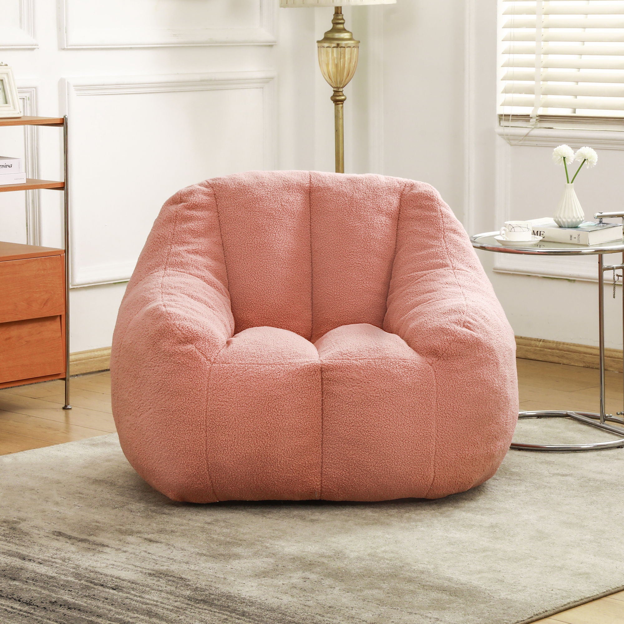 Comfy Bean Bag Chair With Memory Foam Filler, Tufted Soft - Best Buy Furniture