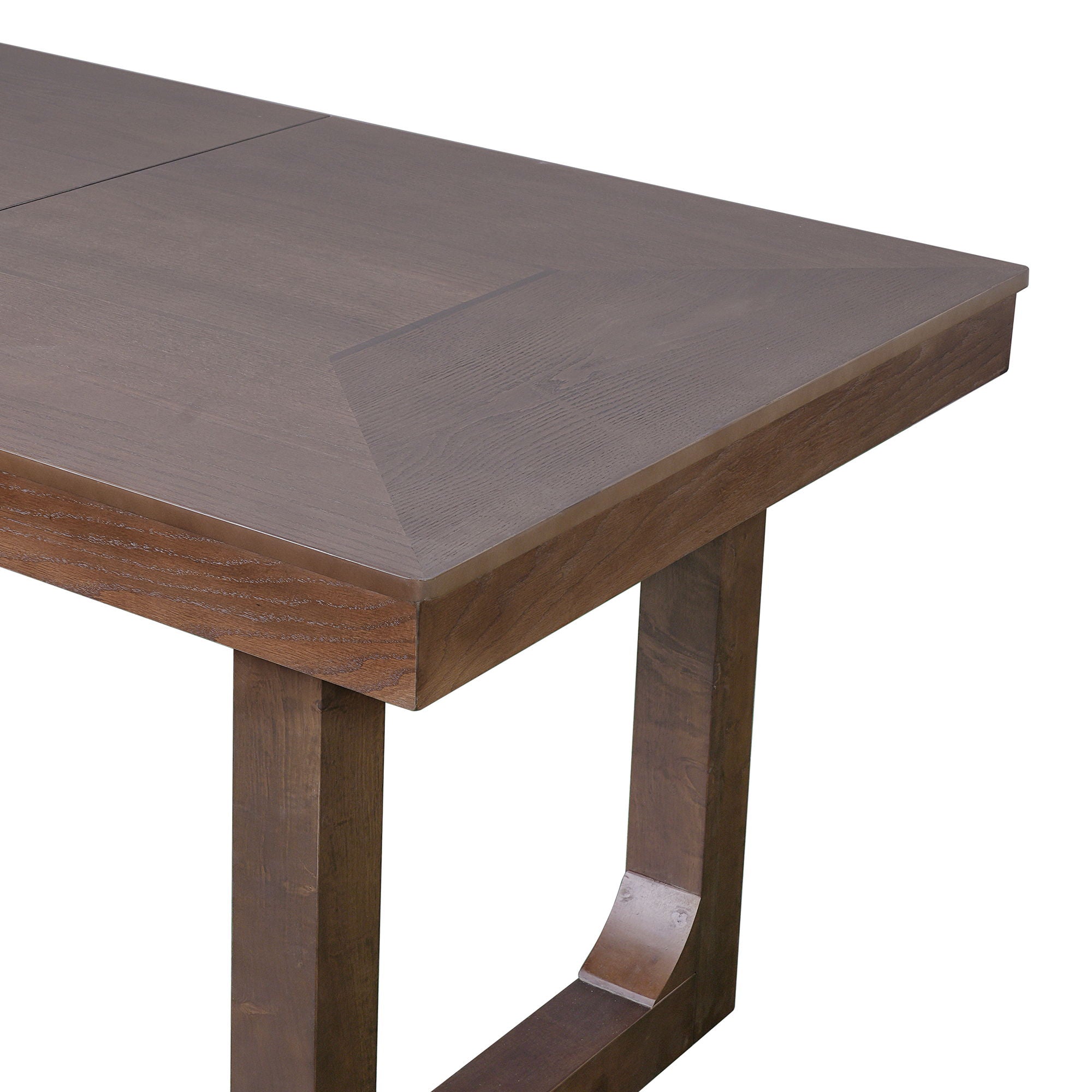 Farmhouse Wooden Kitchen Table With Removable Leaf