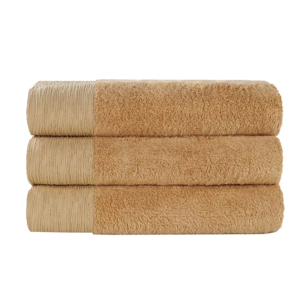 Rayon from Bamboo Eco-Friendly Fluffy Soft Solid Bath Towel Set of 3 - Bath Towel by Superior Brand