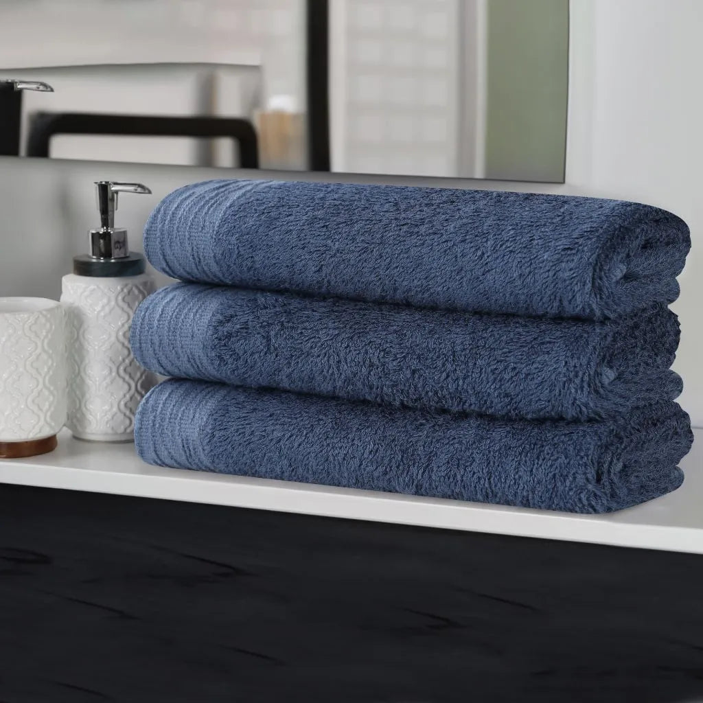 Rayon from Bamboo Eco-Friendly Fluffy Soft Solid Bath Towel Set of 3 - Bath Towel by Superior Brand