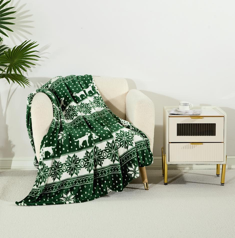 Winter Wonderland 50" x 70" Throw Blanket – Ultra-Soft Cozy Fleece Decorative Blanket for Home & Holidays - Best Buy Furniture