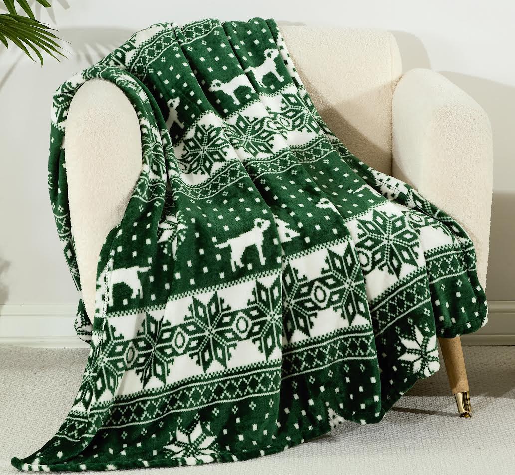 Winter Wonderland 50" x 70" Throw Blanket – Ultra-Soft Cozy Fleece Decorative Blanket for Home & Holidays - Best Buy Furniture