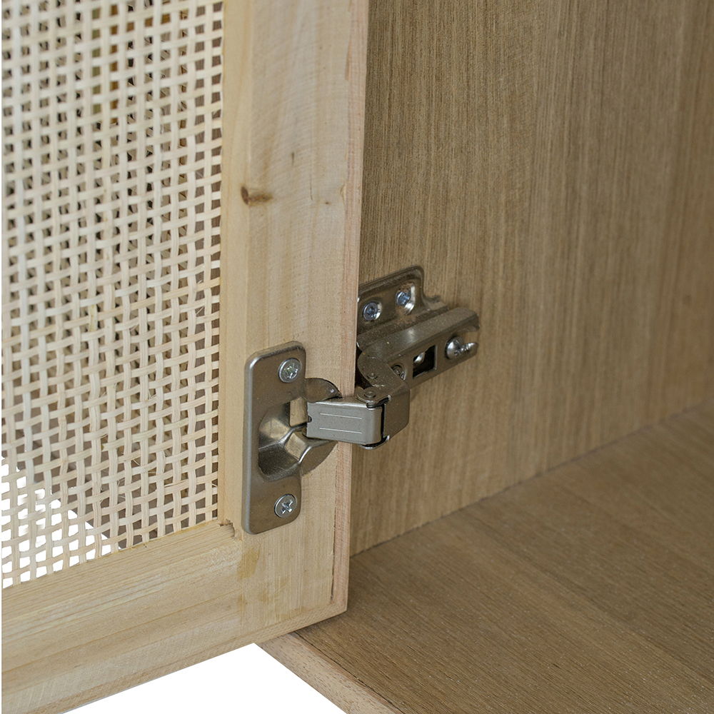 Wooden Accent TV Cabinet With 3 Doors - Brown - Best Buy Furniture