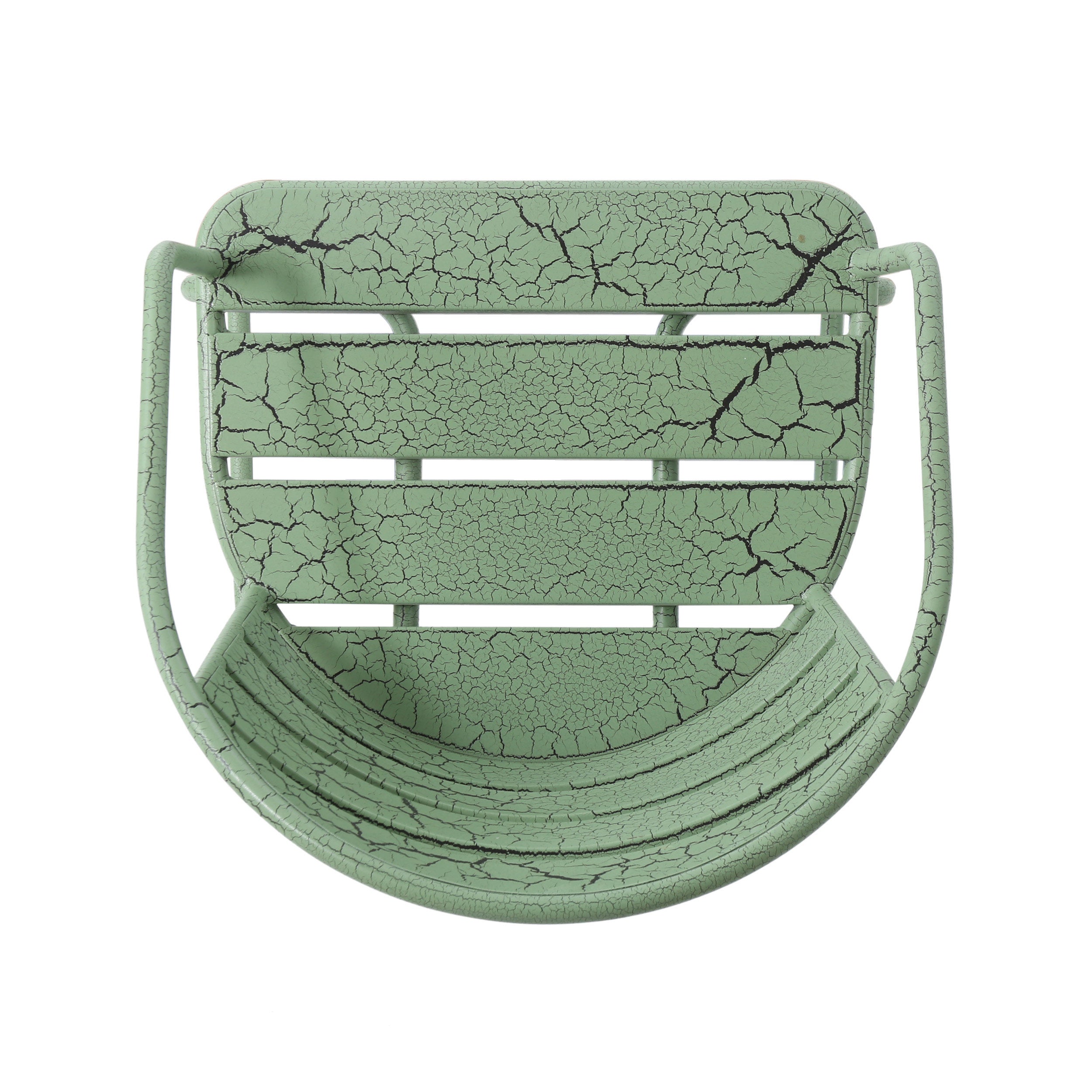 Santa Monica Bistro Set Modern Outdoor Dining Green Iron 3-Piece