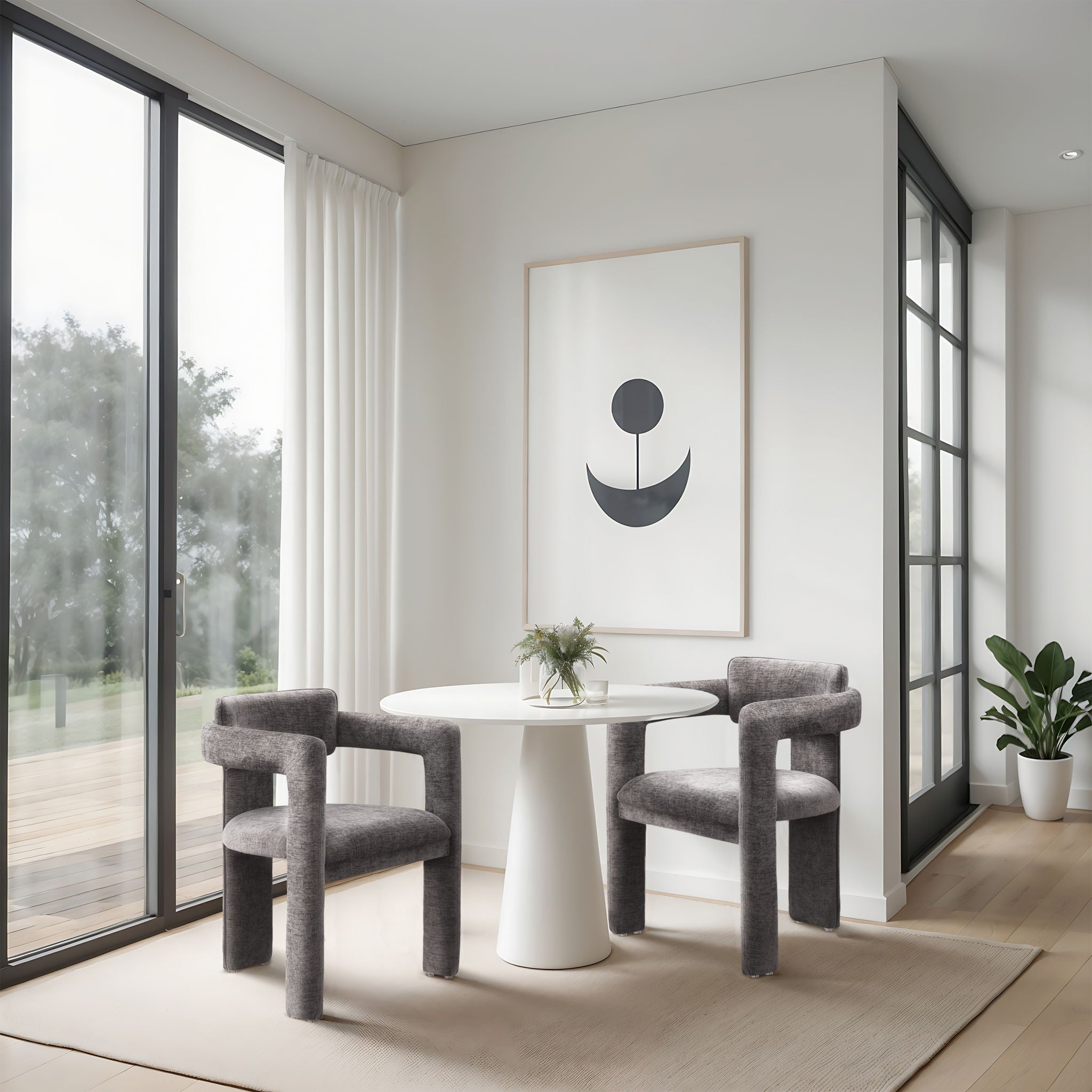 Brenda - Chenille  Dining Chair (Set of 2)