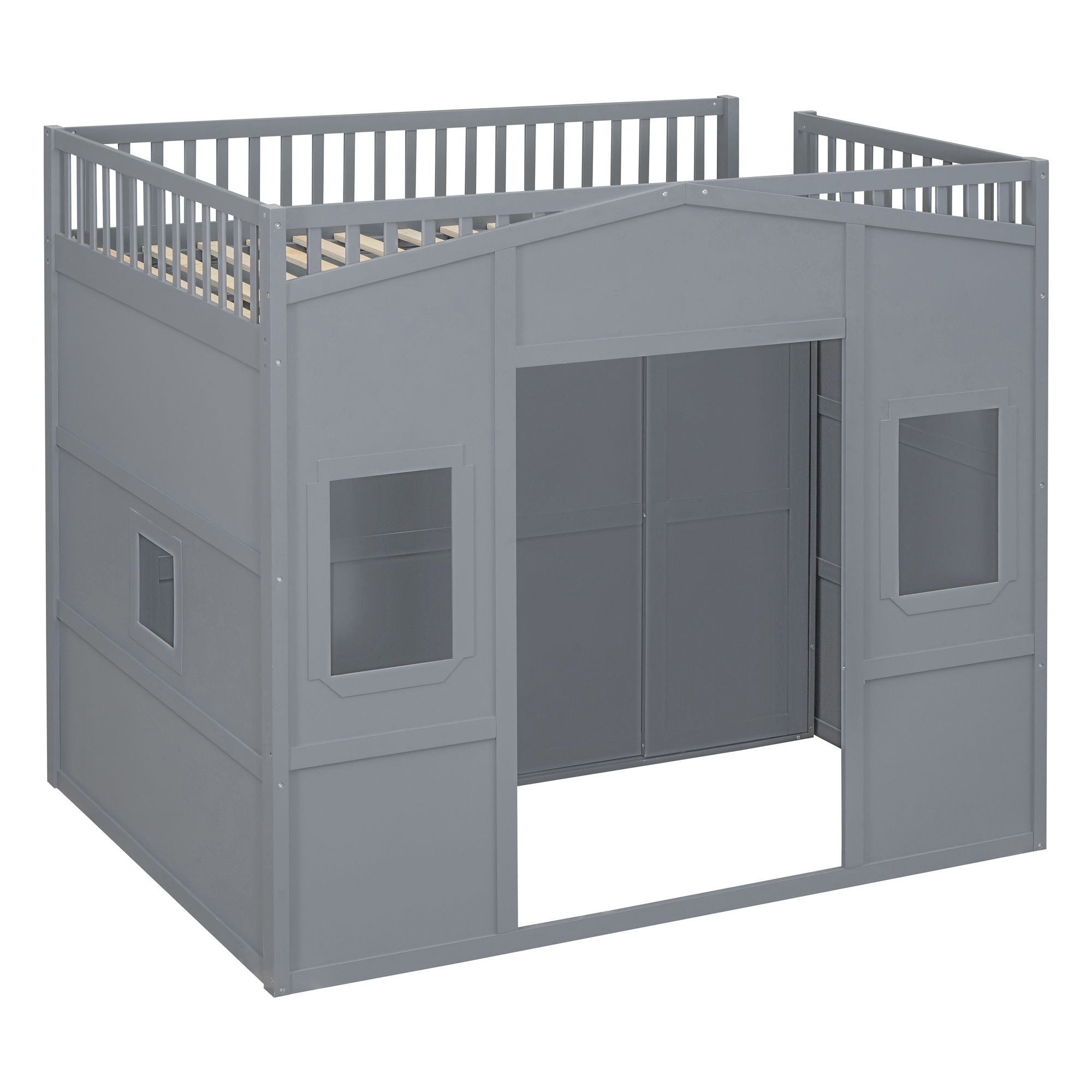 Loft Stylish Bed With Ladder And Wardrobe