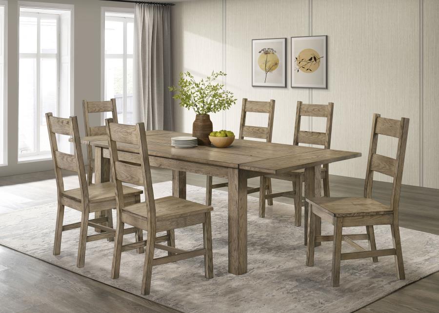 Cardova - 87" Solid Wood Extension Dining Table - Vineyard Oak - Best Buy Furniture