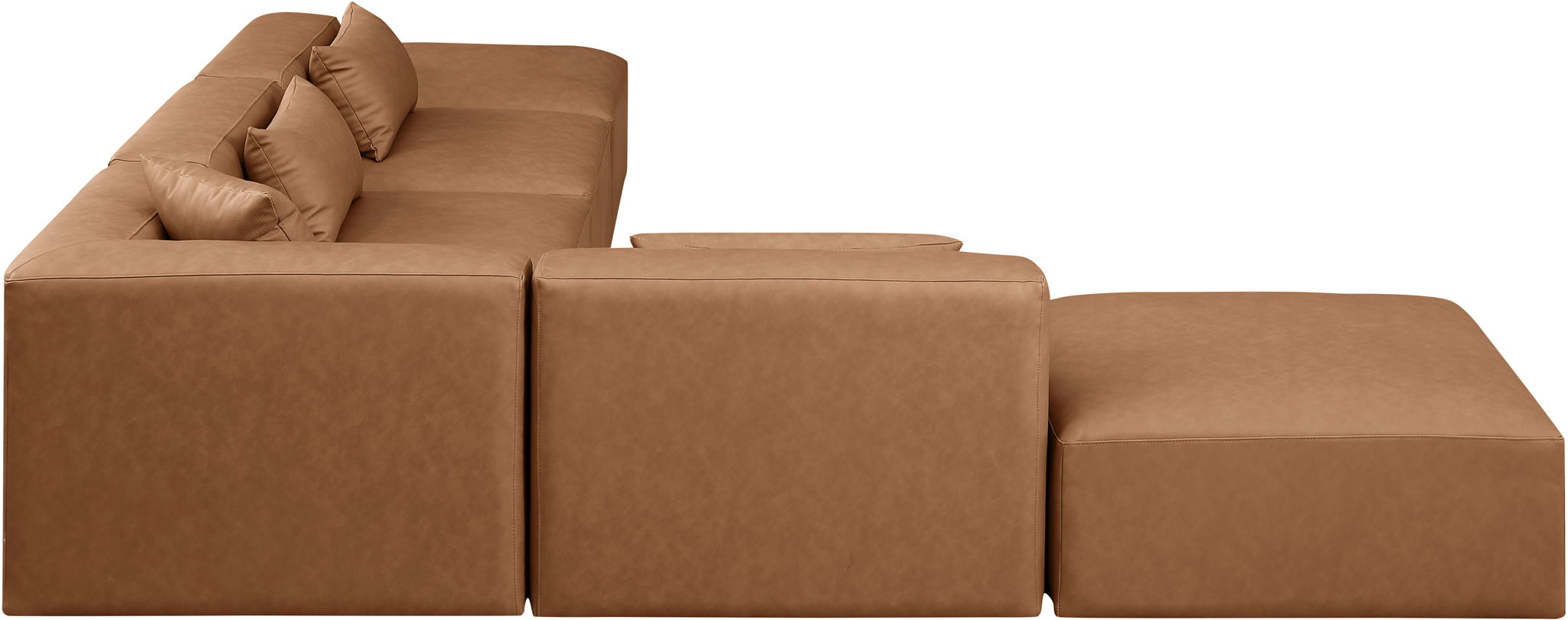Cube - 6 Piece Modular Corner Armless Sectional
