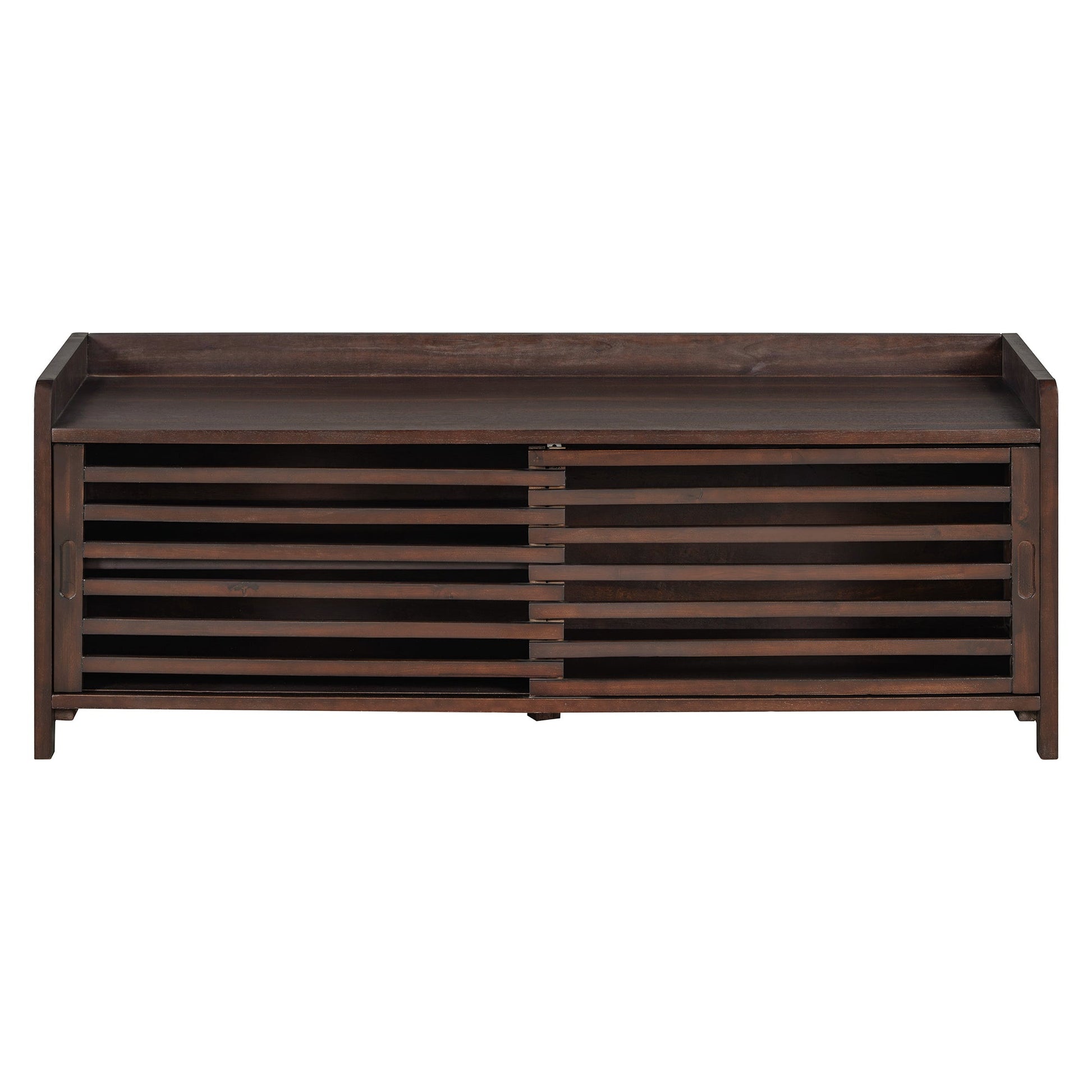 Shoe Bench with Storage and Cushion (Espresso) - Best Buy Furniture