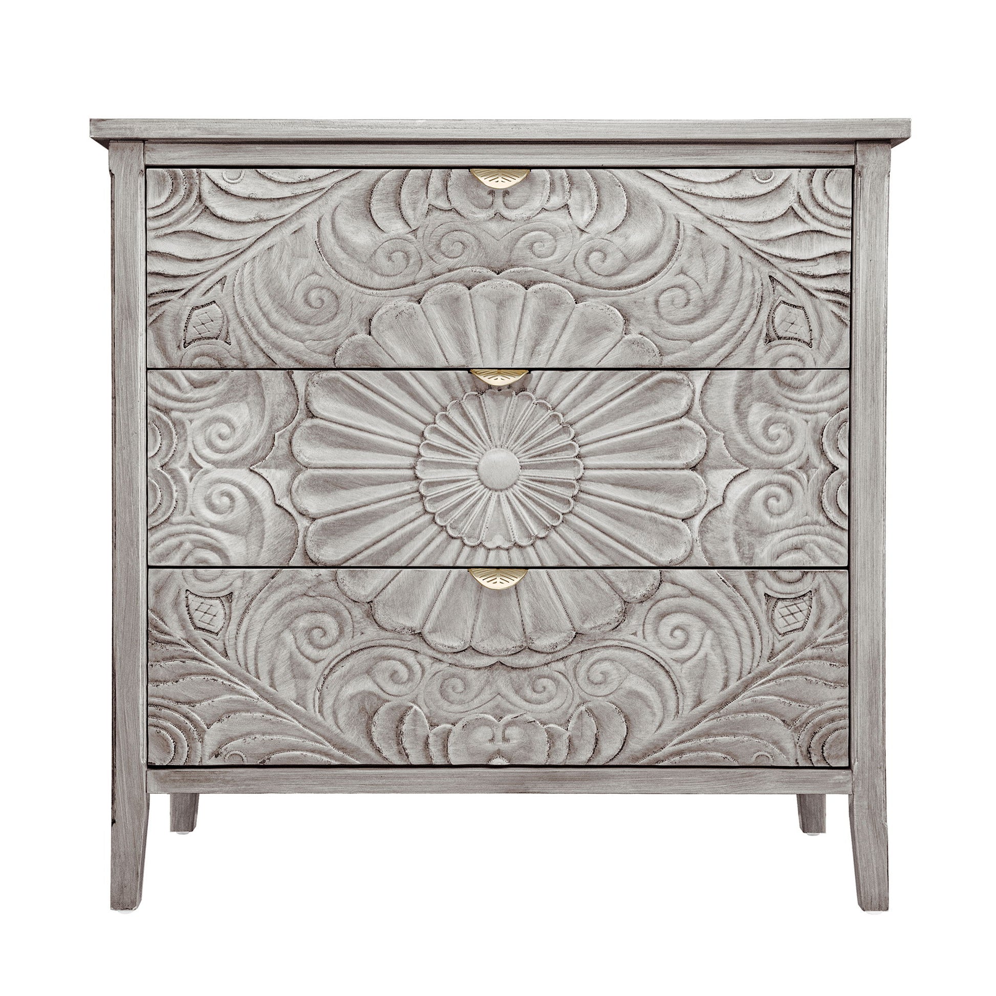 3 Drawer Cabinet, American Furniture, Suitable For Bedroom, Living Room - Light Gray - Best Buy Furniture