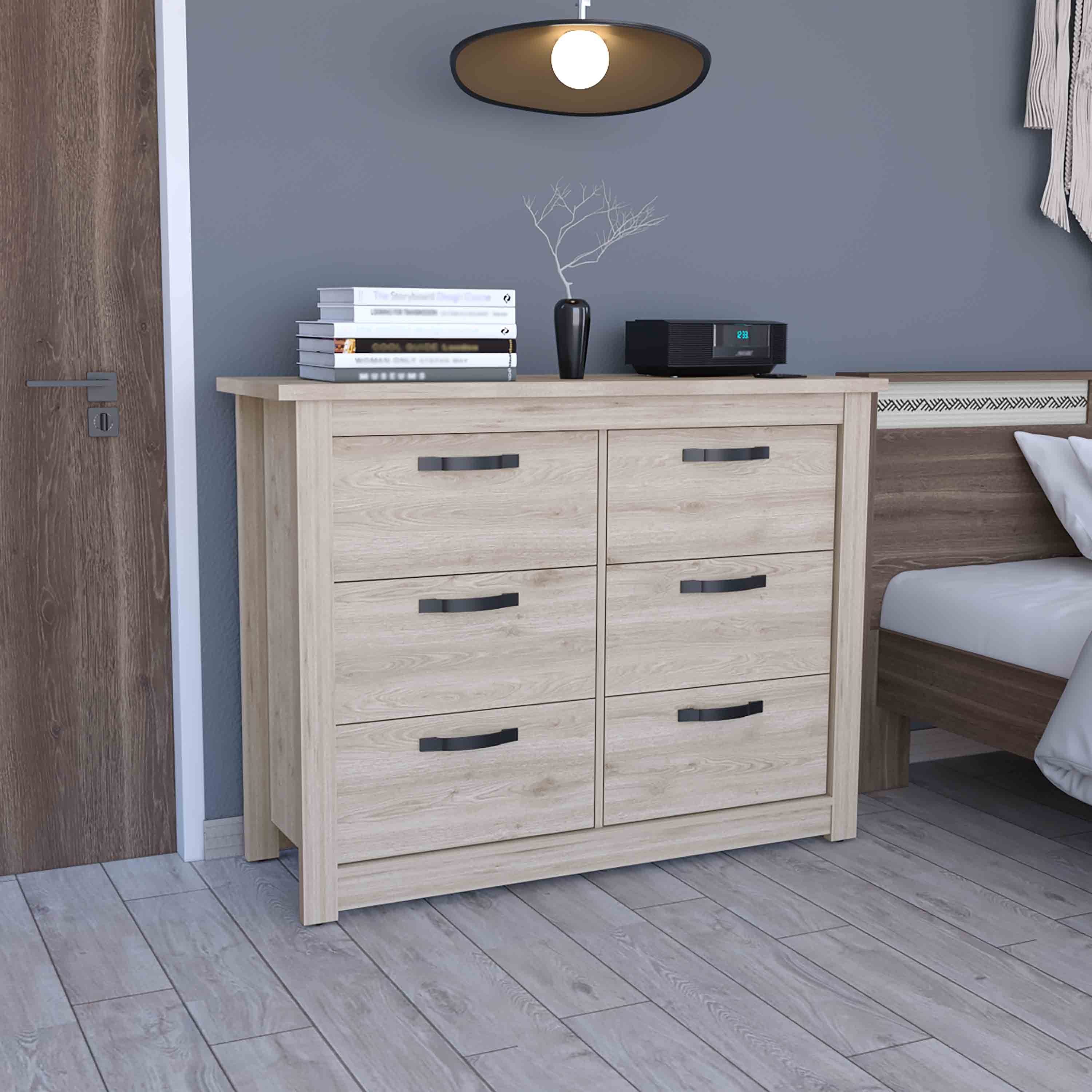 Modern-6-Drawer-Dresser-with-Metal-Hardware-–-Gray-Finish-Dressers