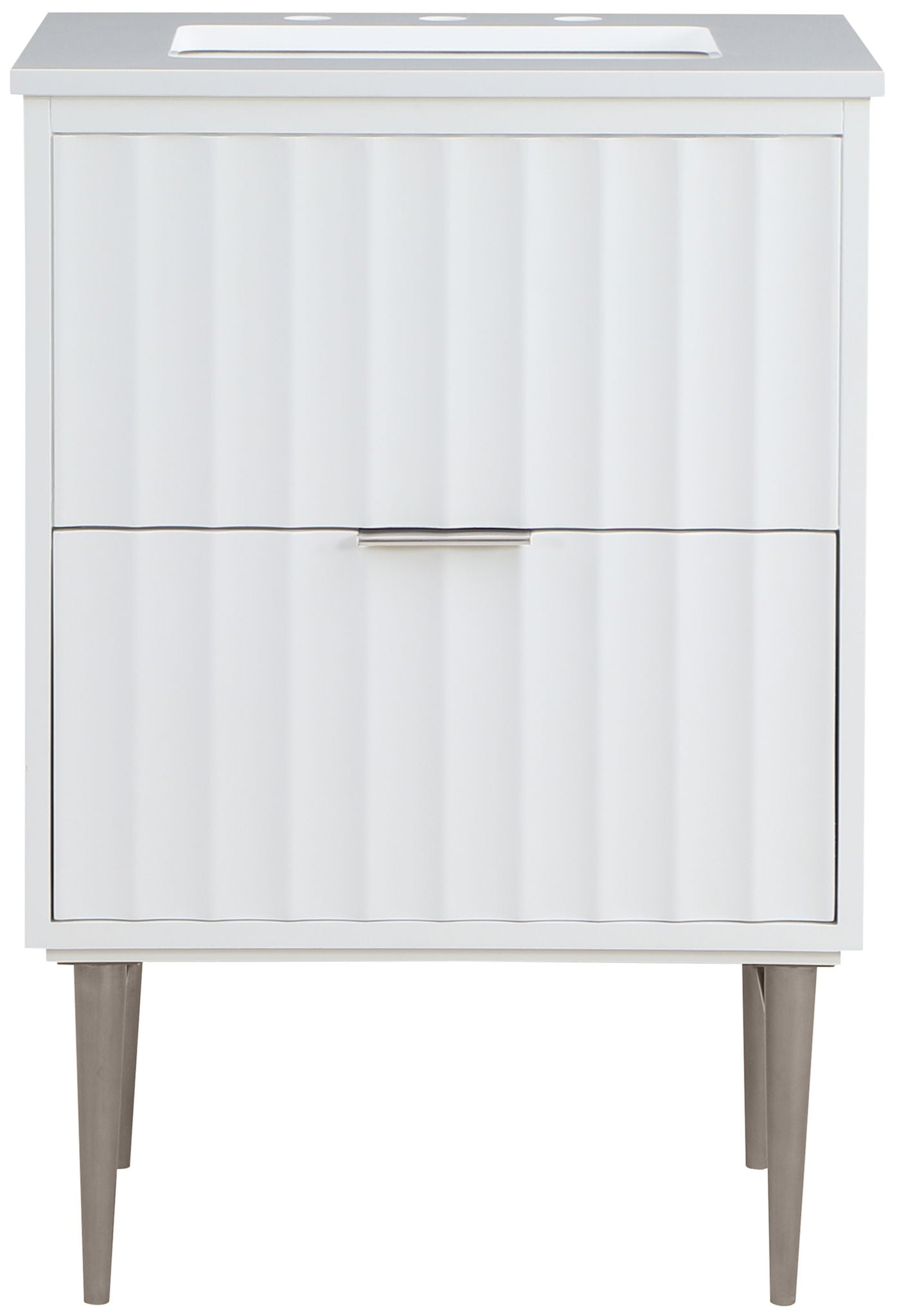 Modernist - Bathroom Vanity With Chrome Legs