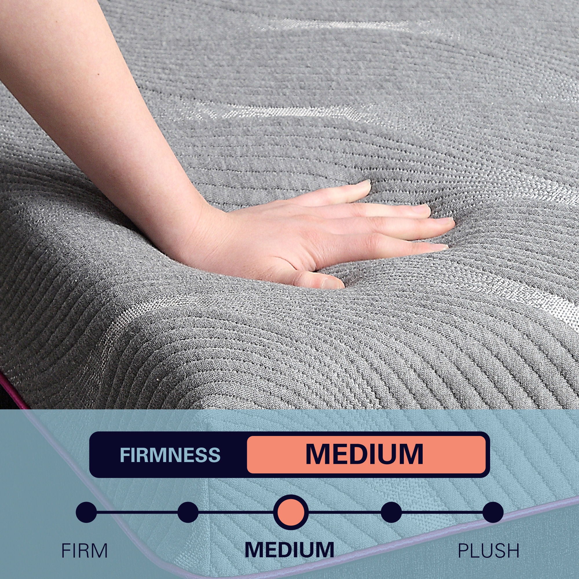 Renew - 11" King Size Flex Head Cooling Gelcare Memory Foam Mattress - Gray