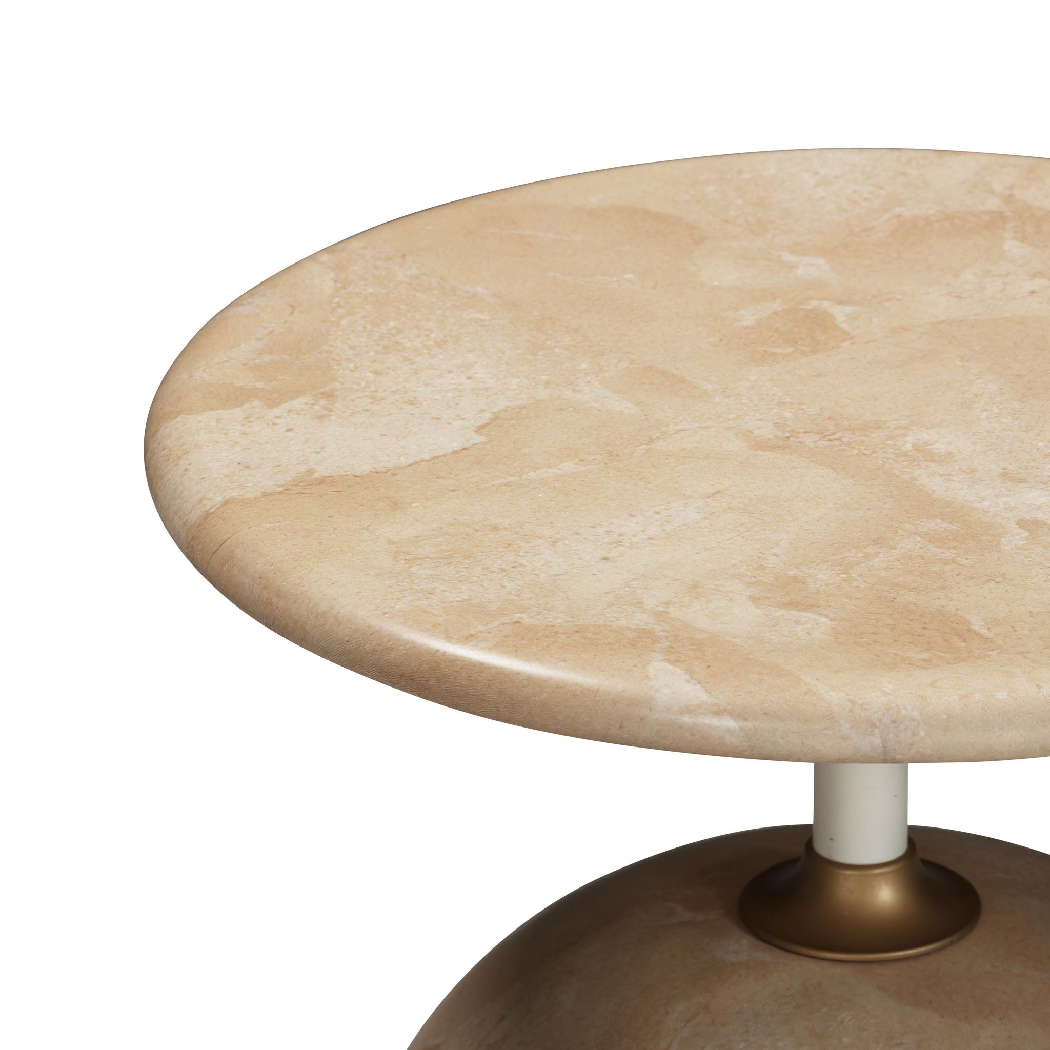 Mire - Faux Marble Side Table - Rose