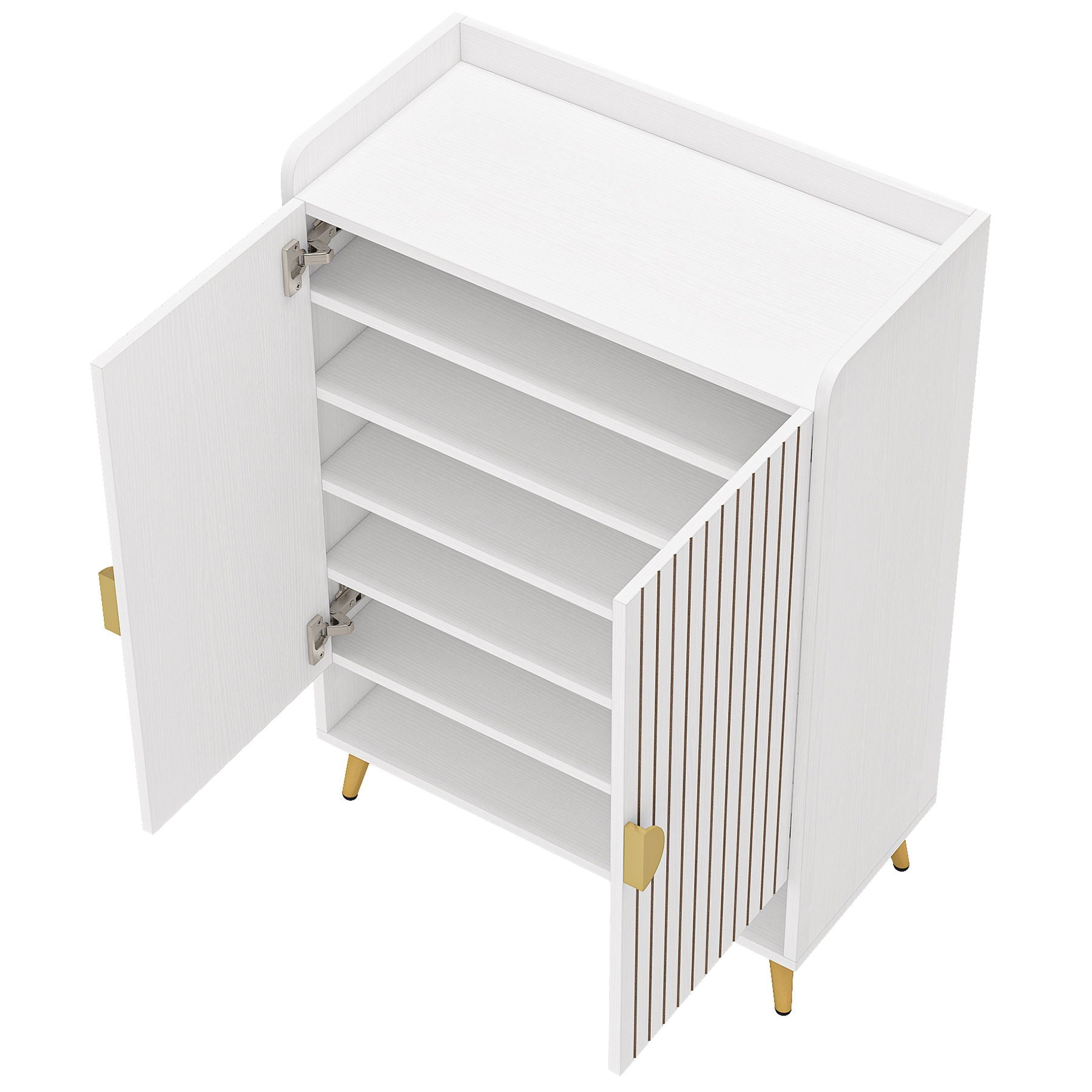 Shoe Cabinet With Doors, 7 Tier Storage Organizer