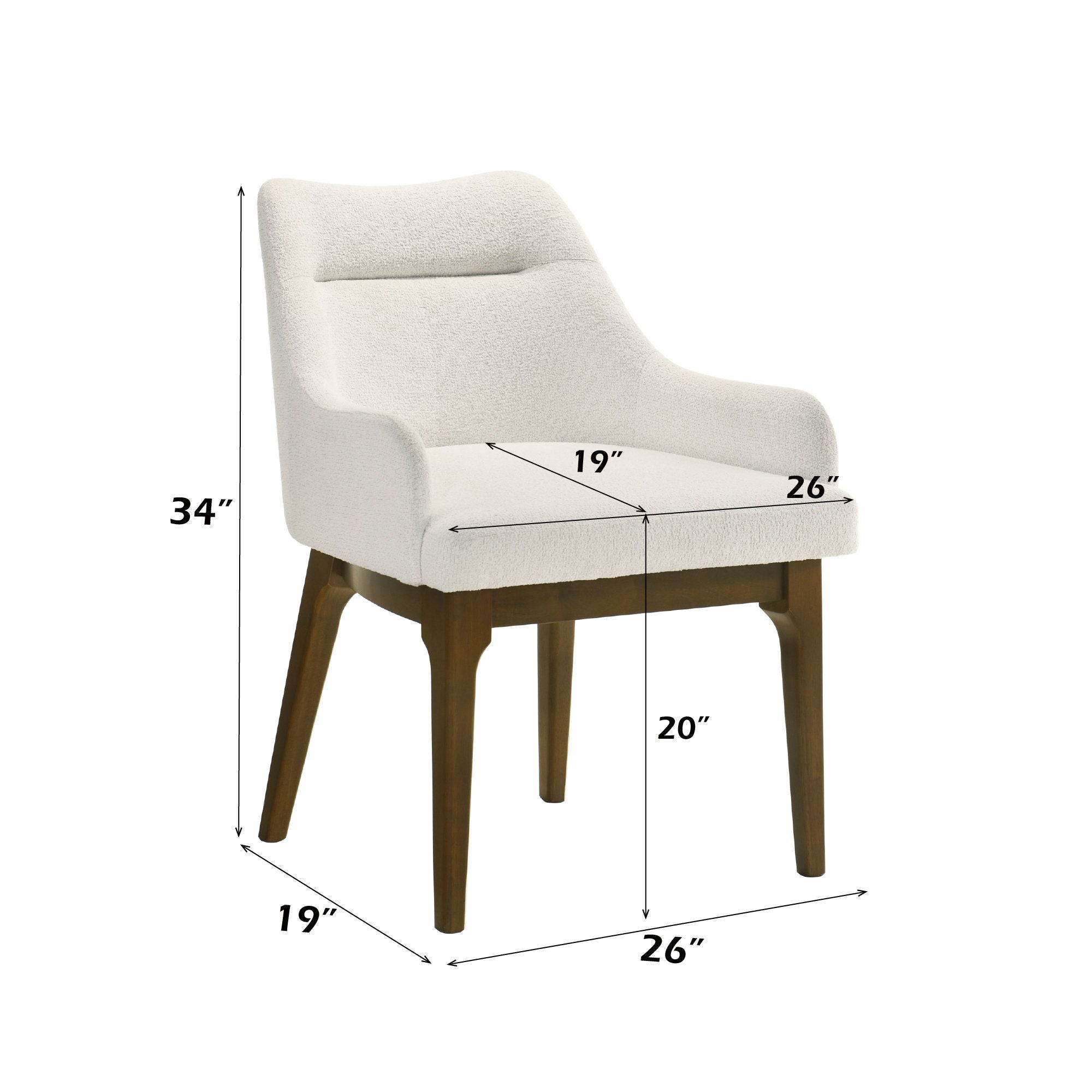 Kasha - Side Chair (Set of 2) - Beige / Oak
