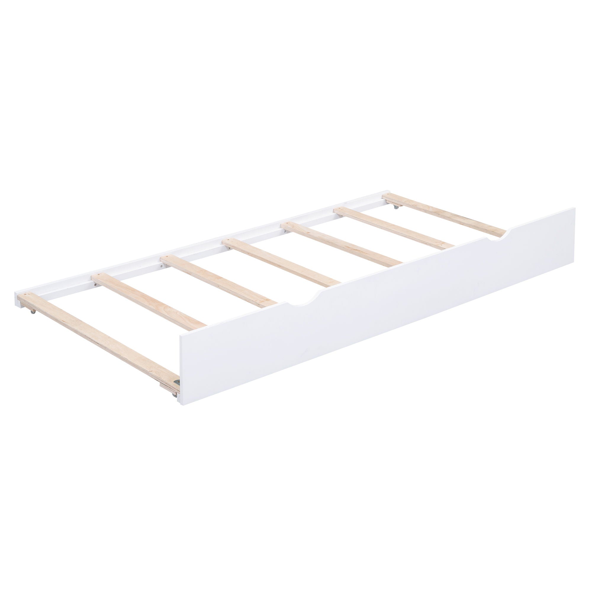 Twin Size Daybed With Storage Shelvesboard, Cork Board, USB Ports And Trundle - White