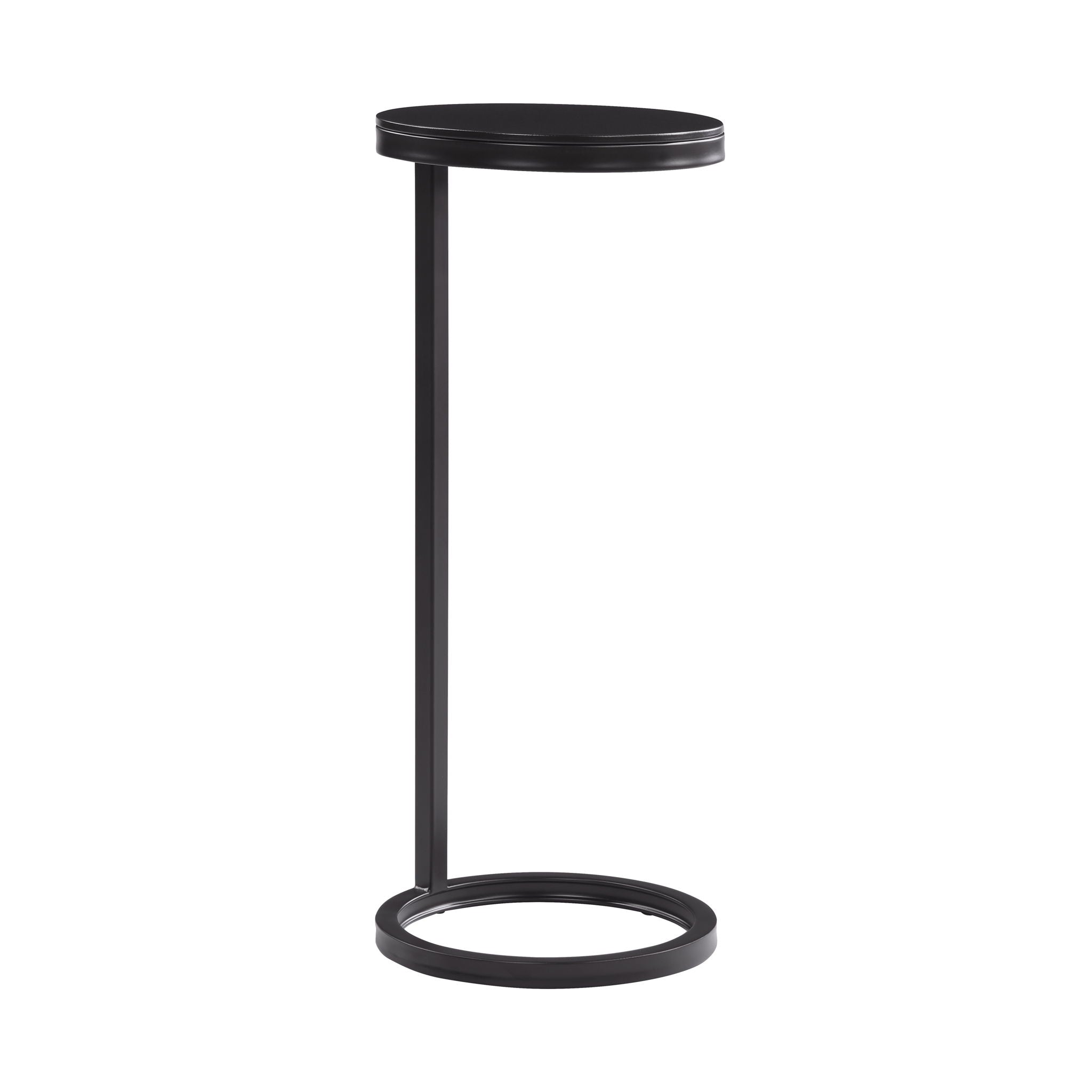 Yancey - Round Metal Accent Table - Antique Bronze