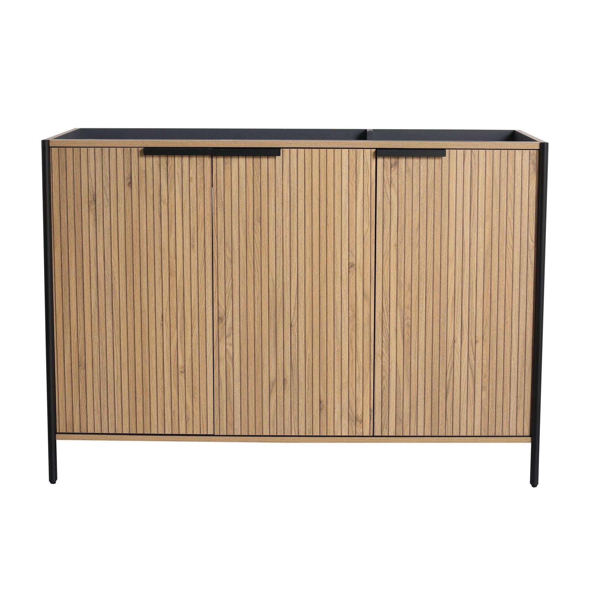 Contemporary Freestanding Bathroom Vanity With Adjustable Shelves