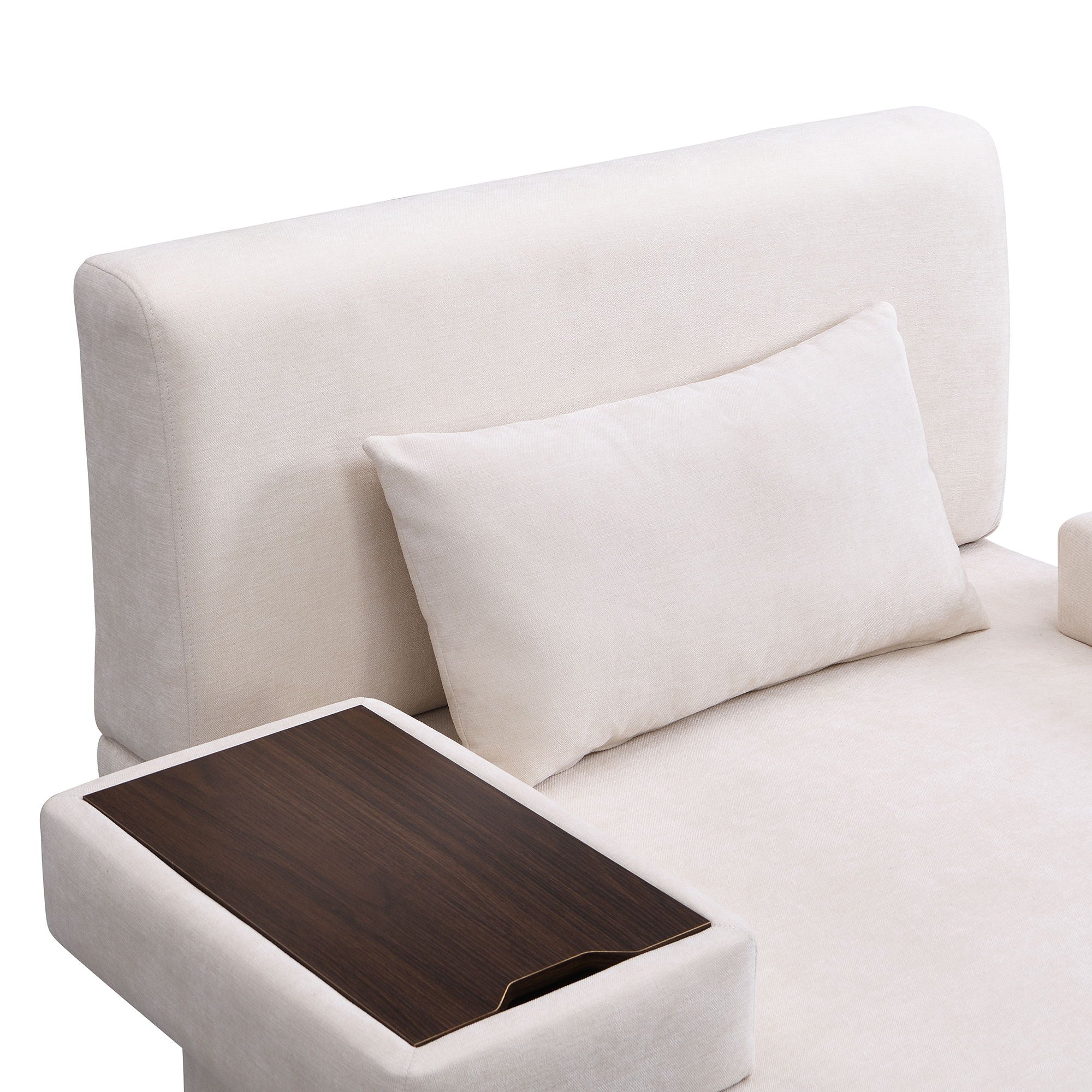 Modern Oversized Armchair With Soft Cushion For Living Room
