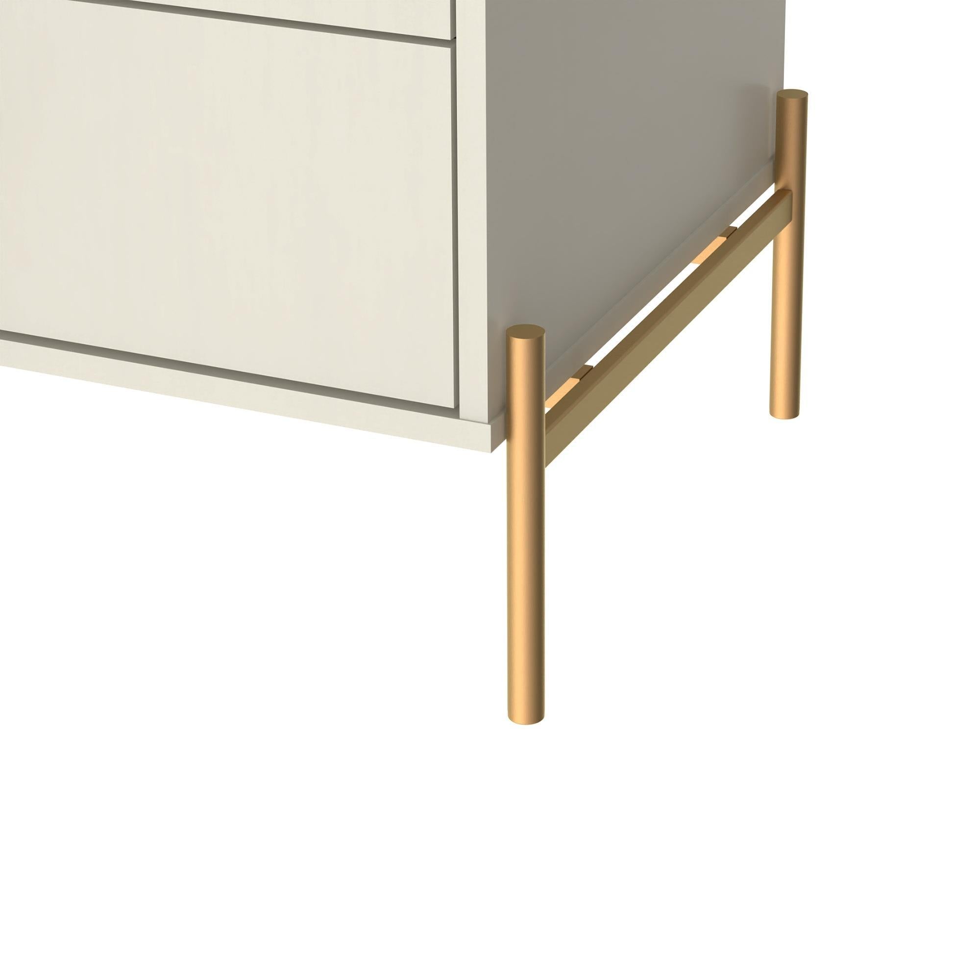 Jasper - Nightstand With 2 Drawers - Off White
