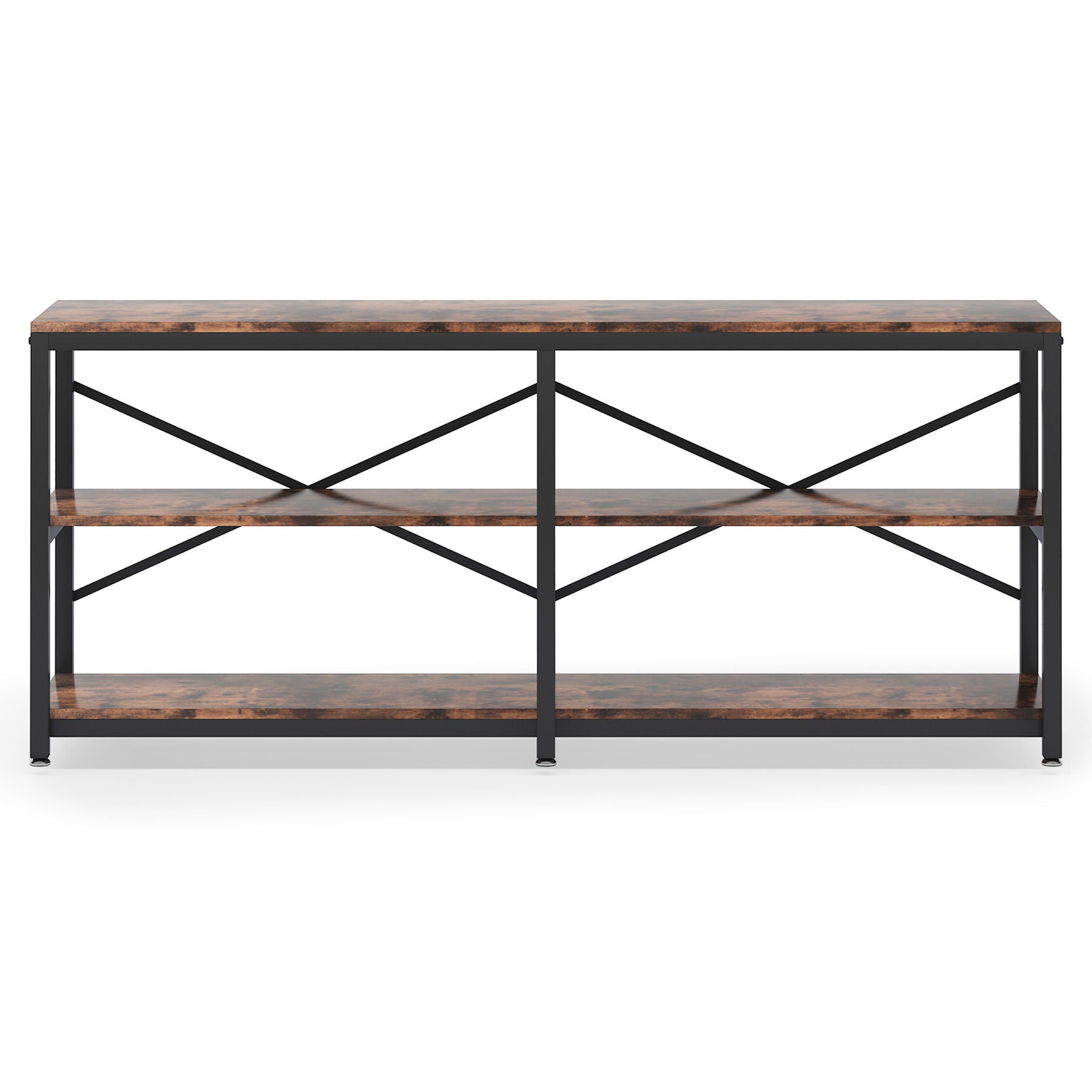 Console Table With X Back Design, Extra Long Storage