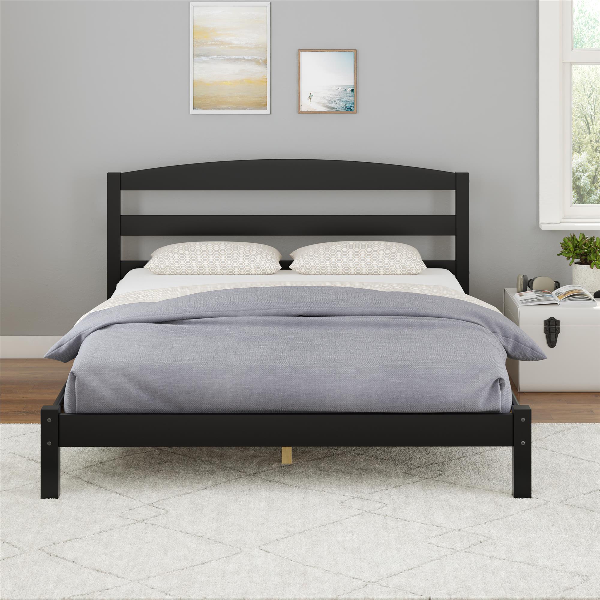 Leighton - Full Size Platform Bed, Low Profile Design - Black